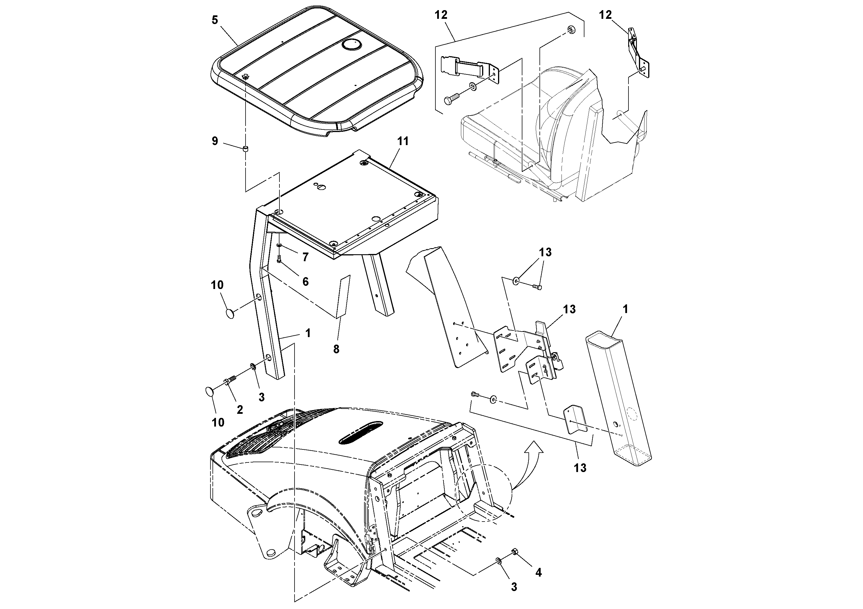 Mounting rail RM96720032 VOLVO