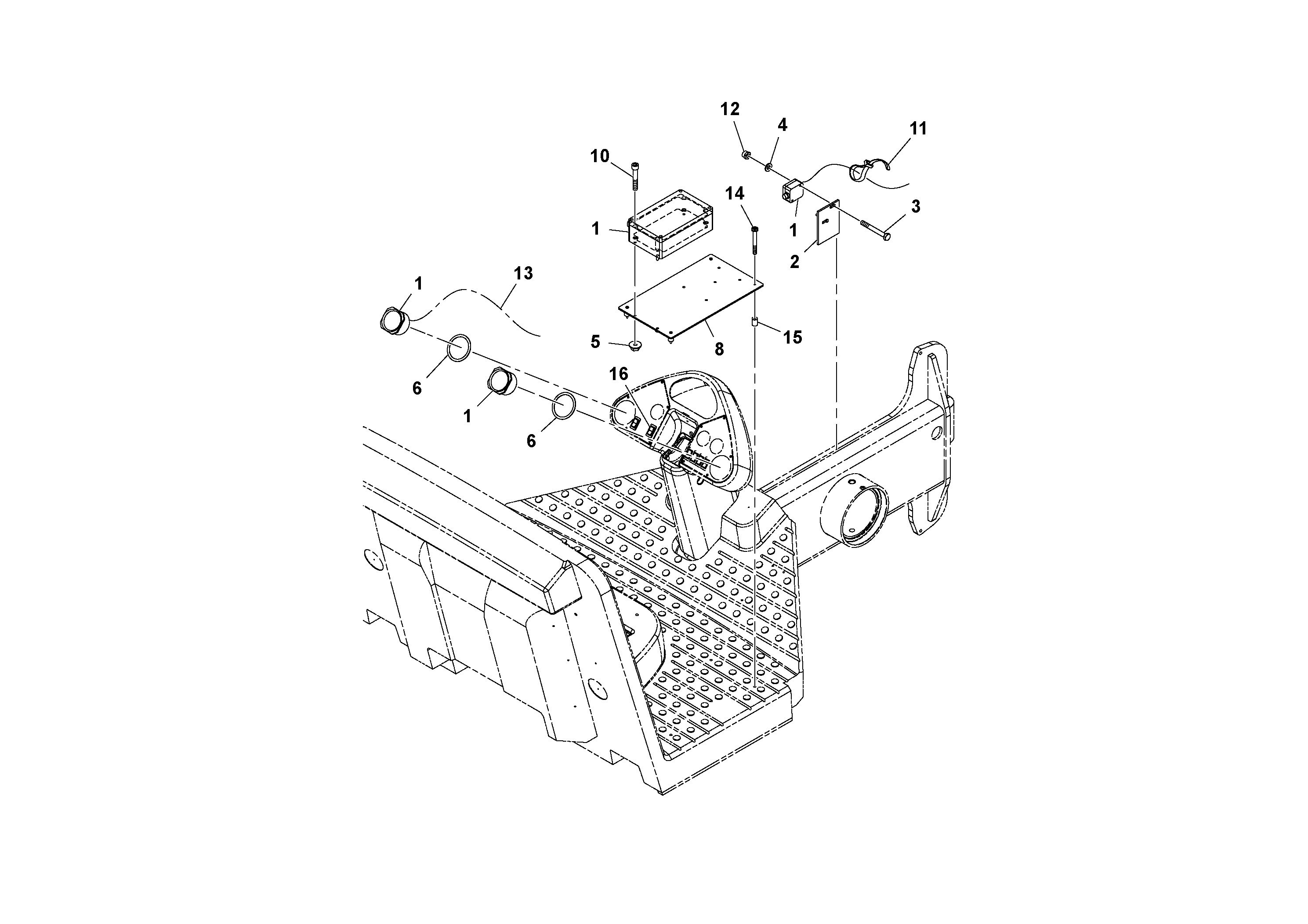 Mounting rail RM95067658 VOLVO