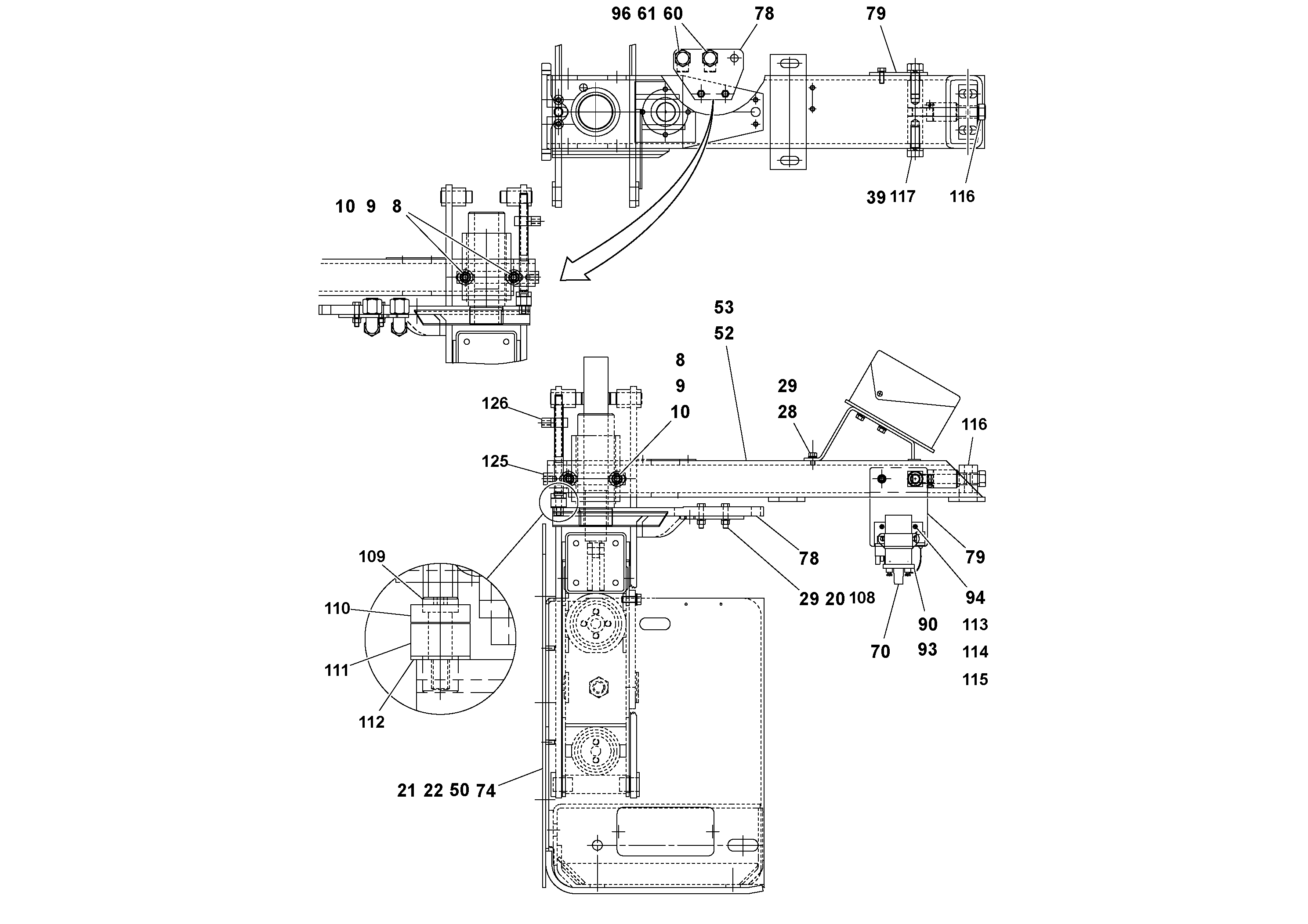 Mounting rail RM95934261 VOLVO