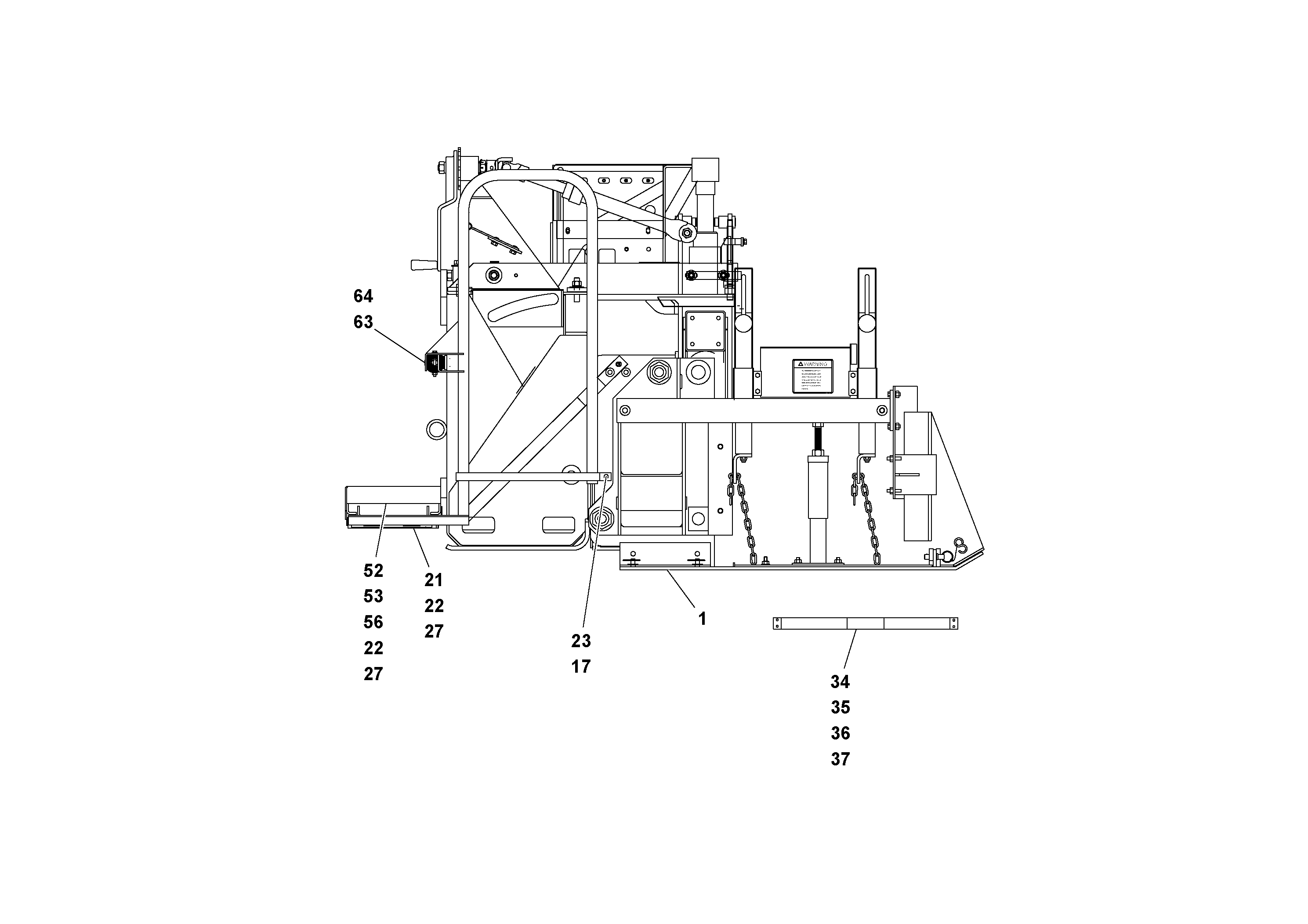 Mounting rail RM95991741 VOLVO