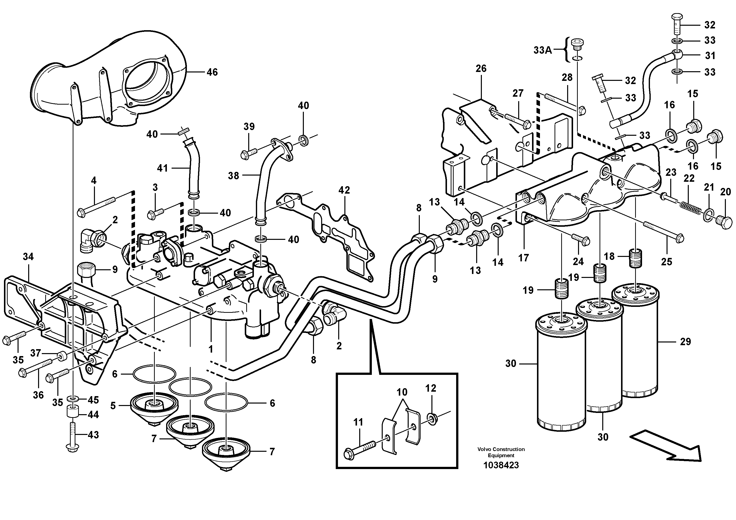 Seat frame VOE15198907 VOLVO