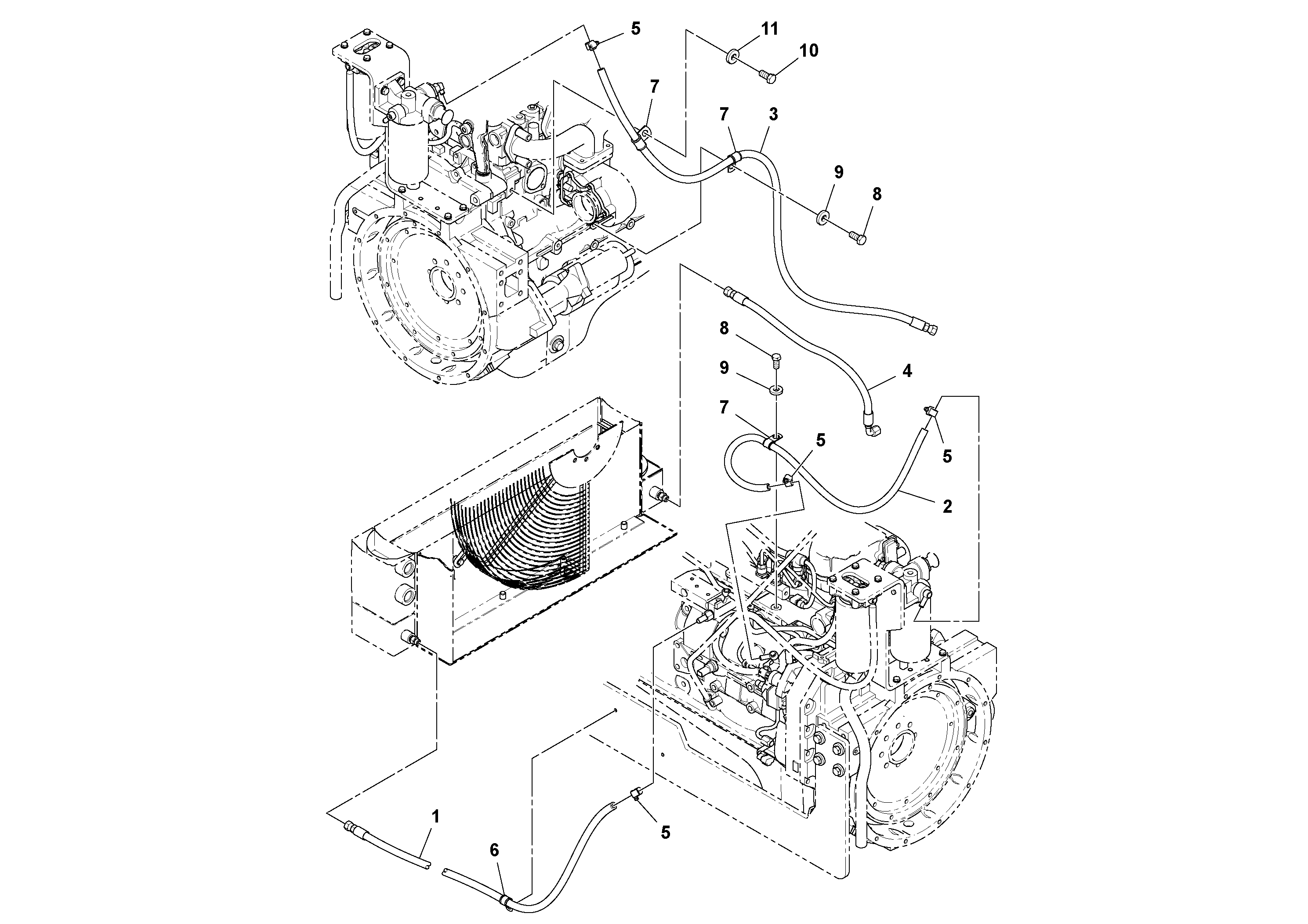 Timing gear casing RM13225446 VOLVO