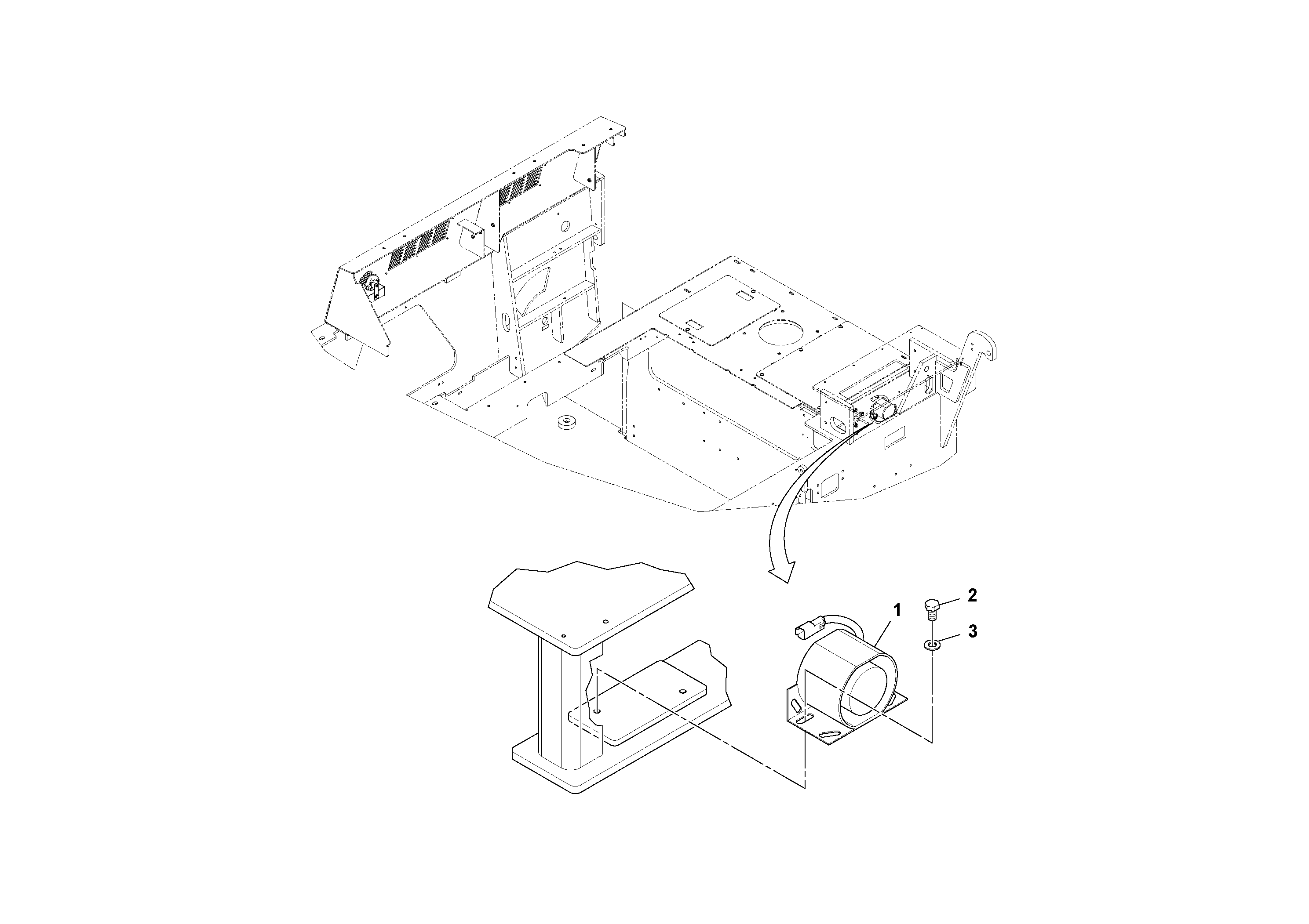 Mounting rail RM96744644 VOLVO