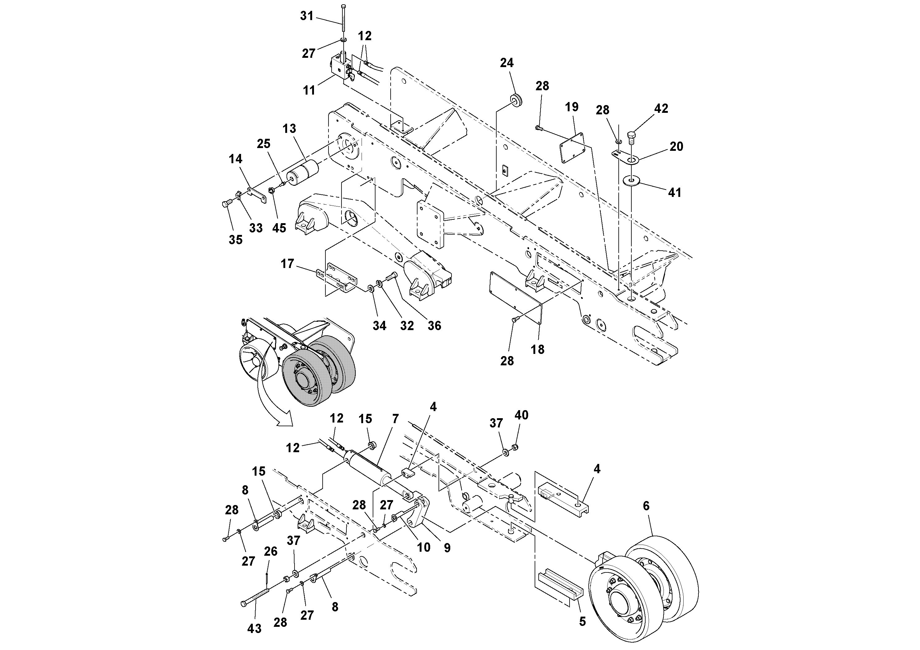 Tilt bearing RM96752696 VOLVO