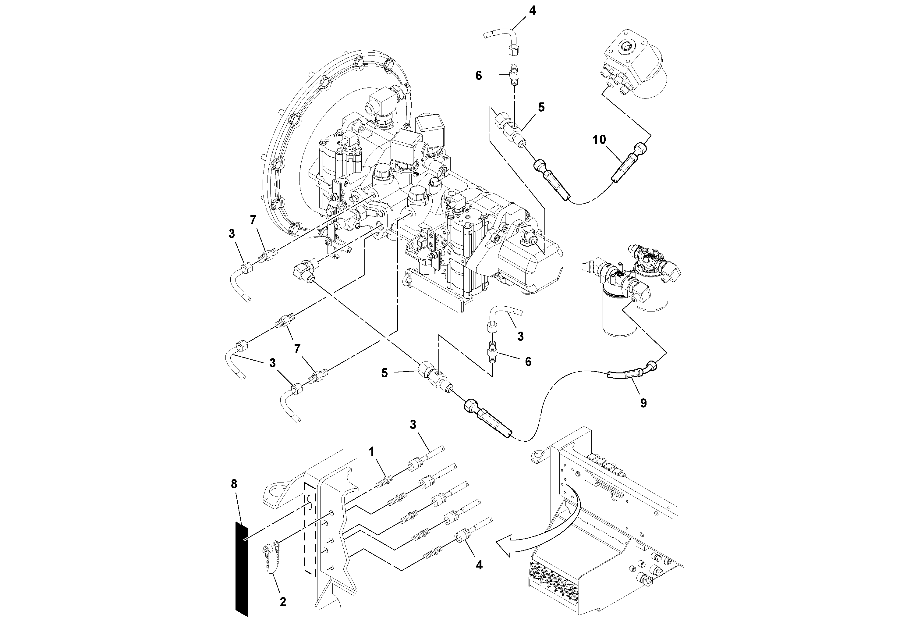 Timing gear casing RM13256011 VOLVO