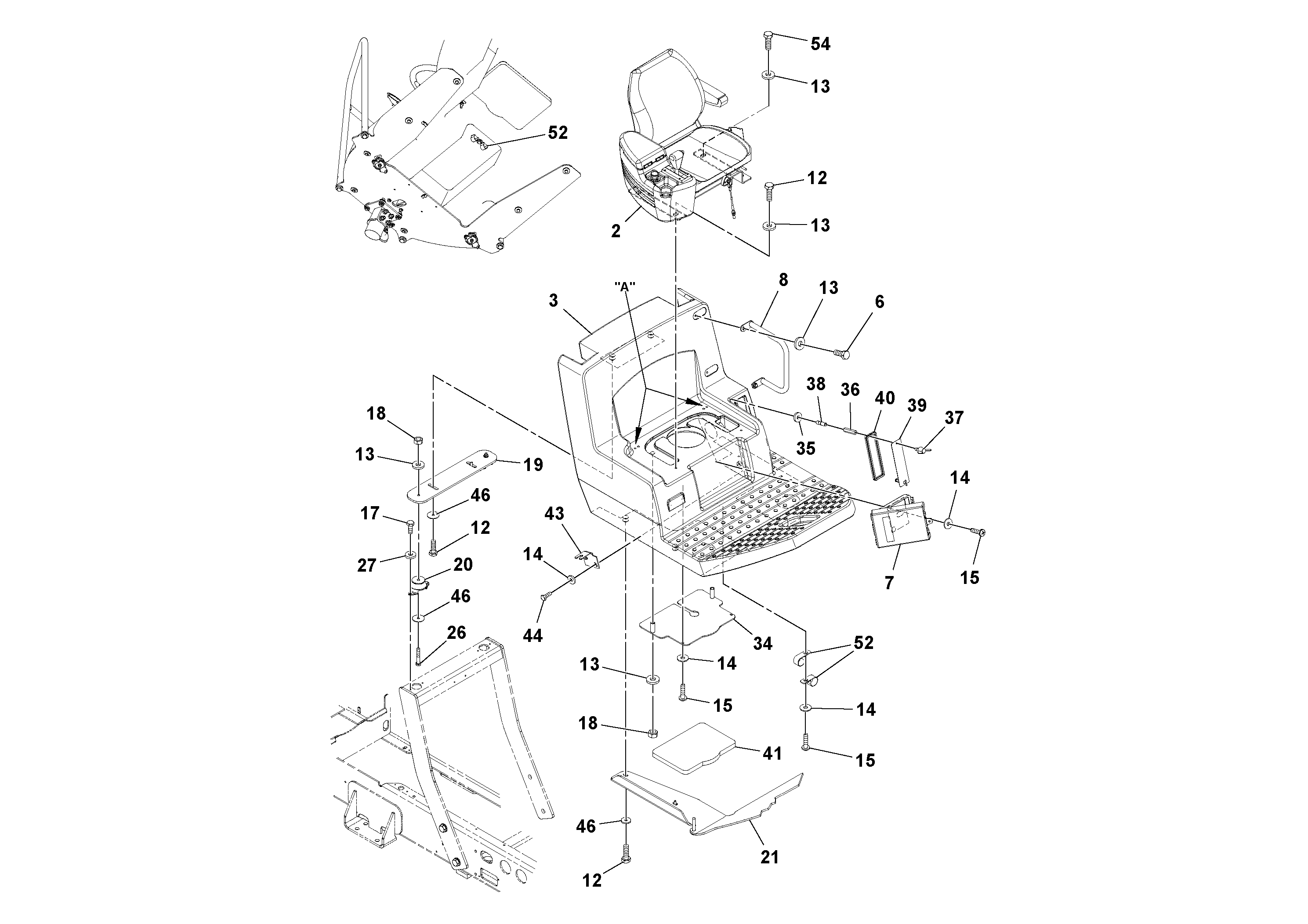 Seat frame RM13272505 VOLVO