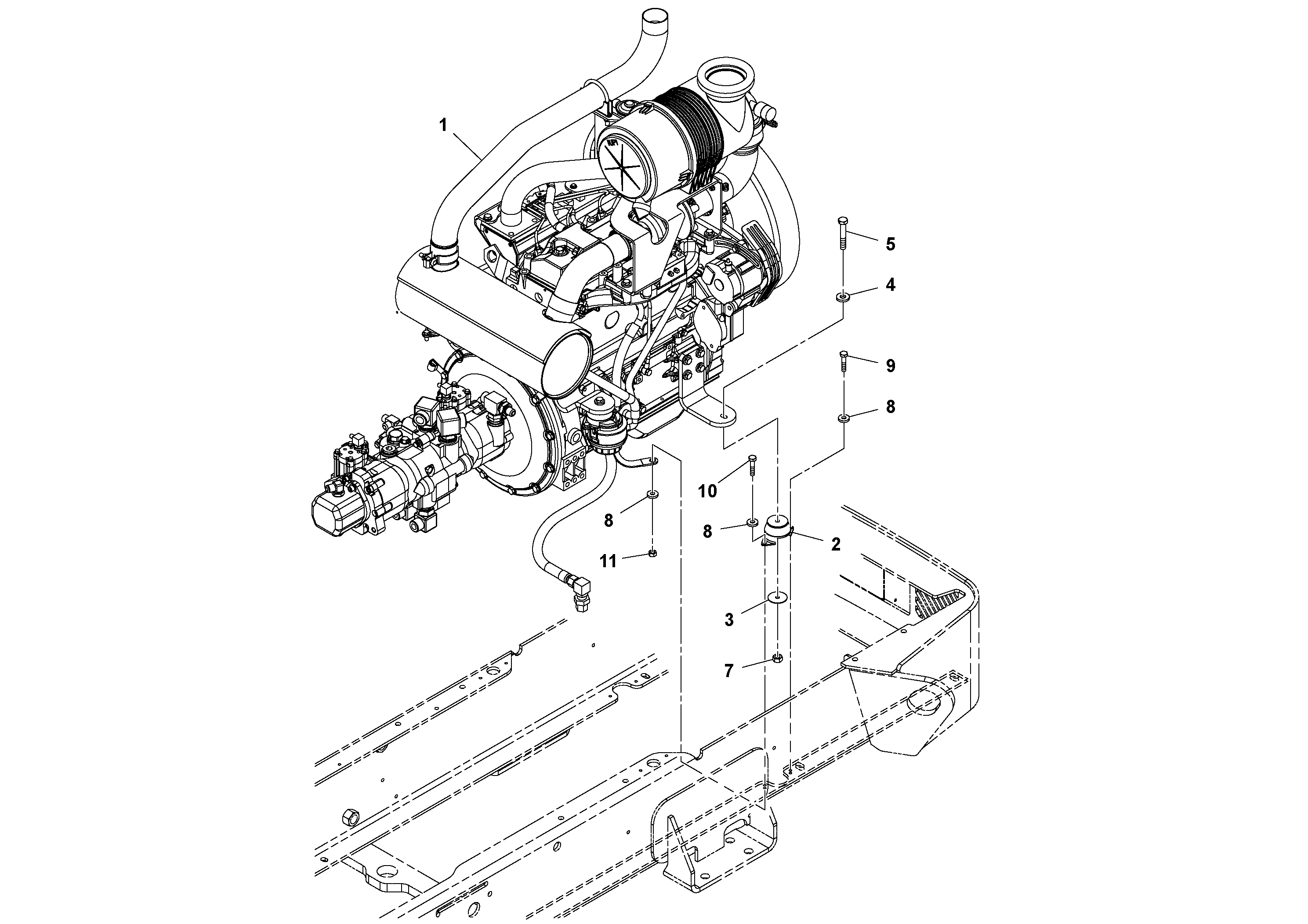 Mounting rail RM96703798 VOLVO