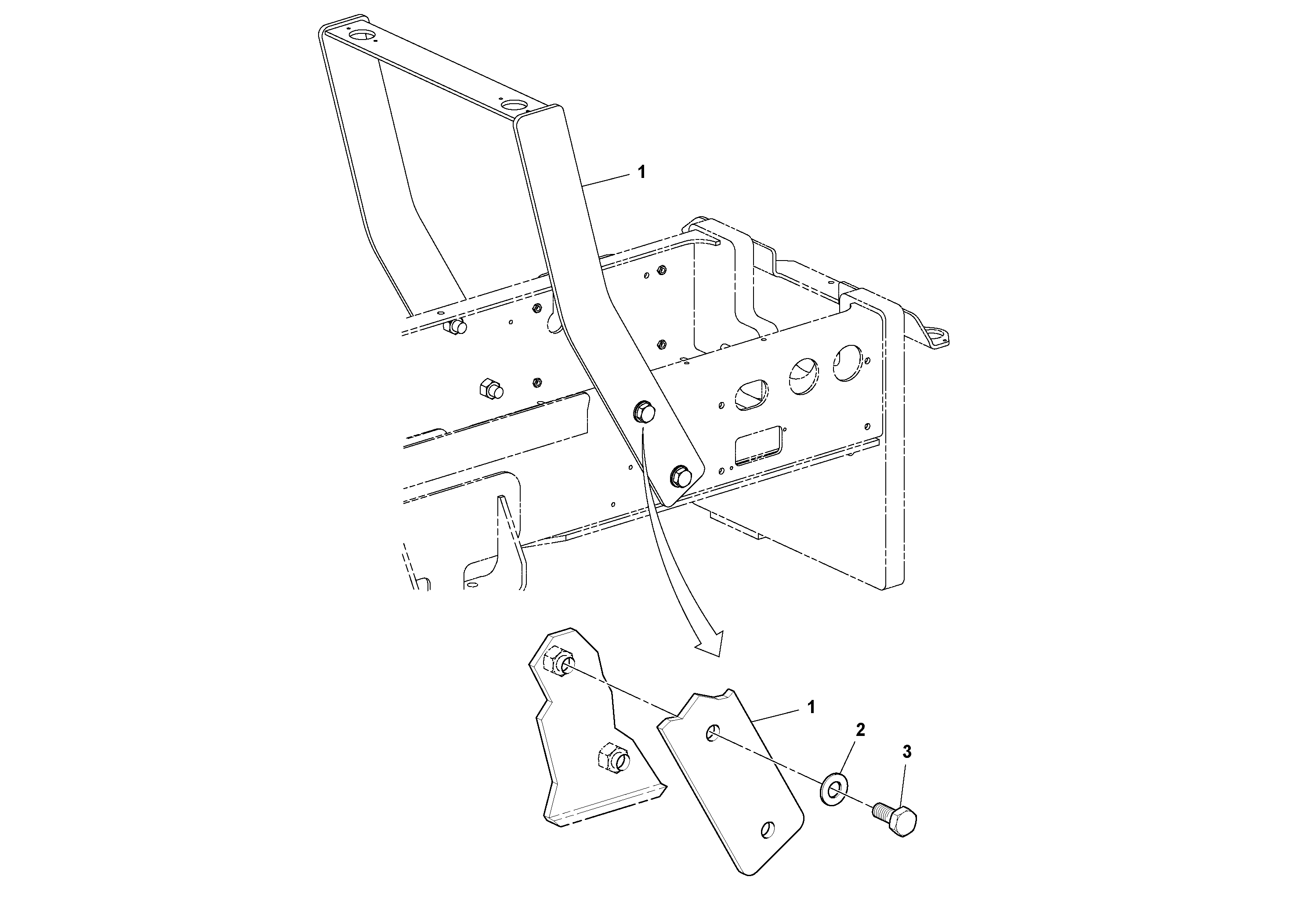 Seat frame RM13414578 VOLVO