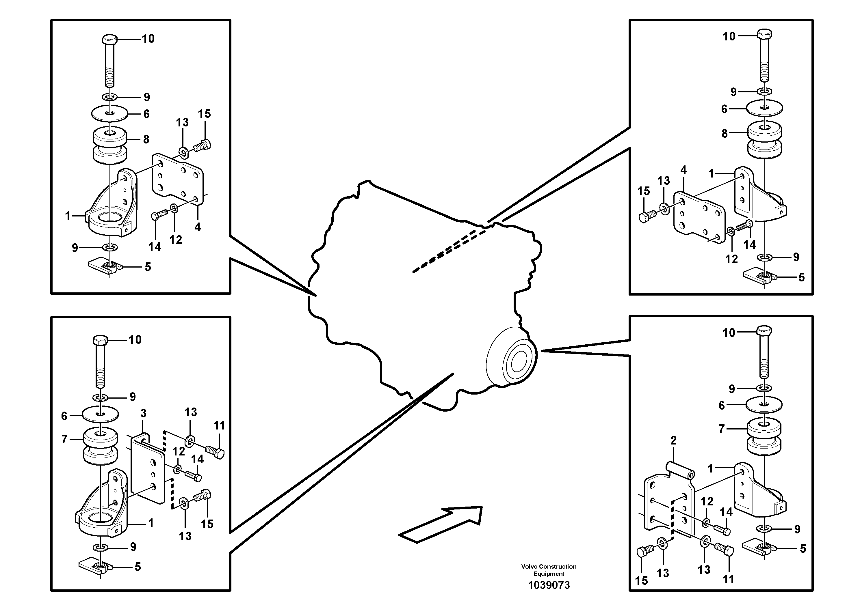 Bracket RM/VOE14587869 VOLVO