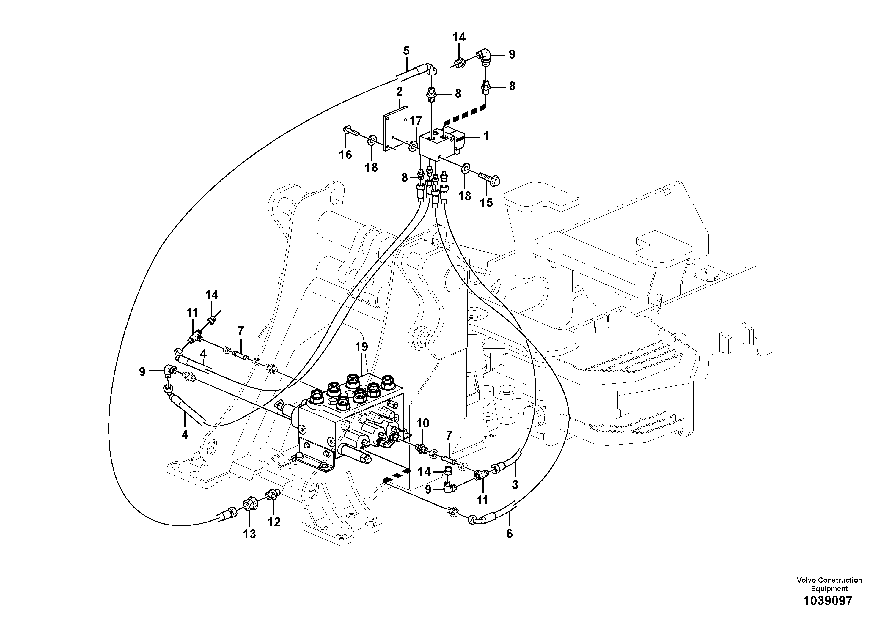 Water pump ger VOE945357 VOLVO