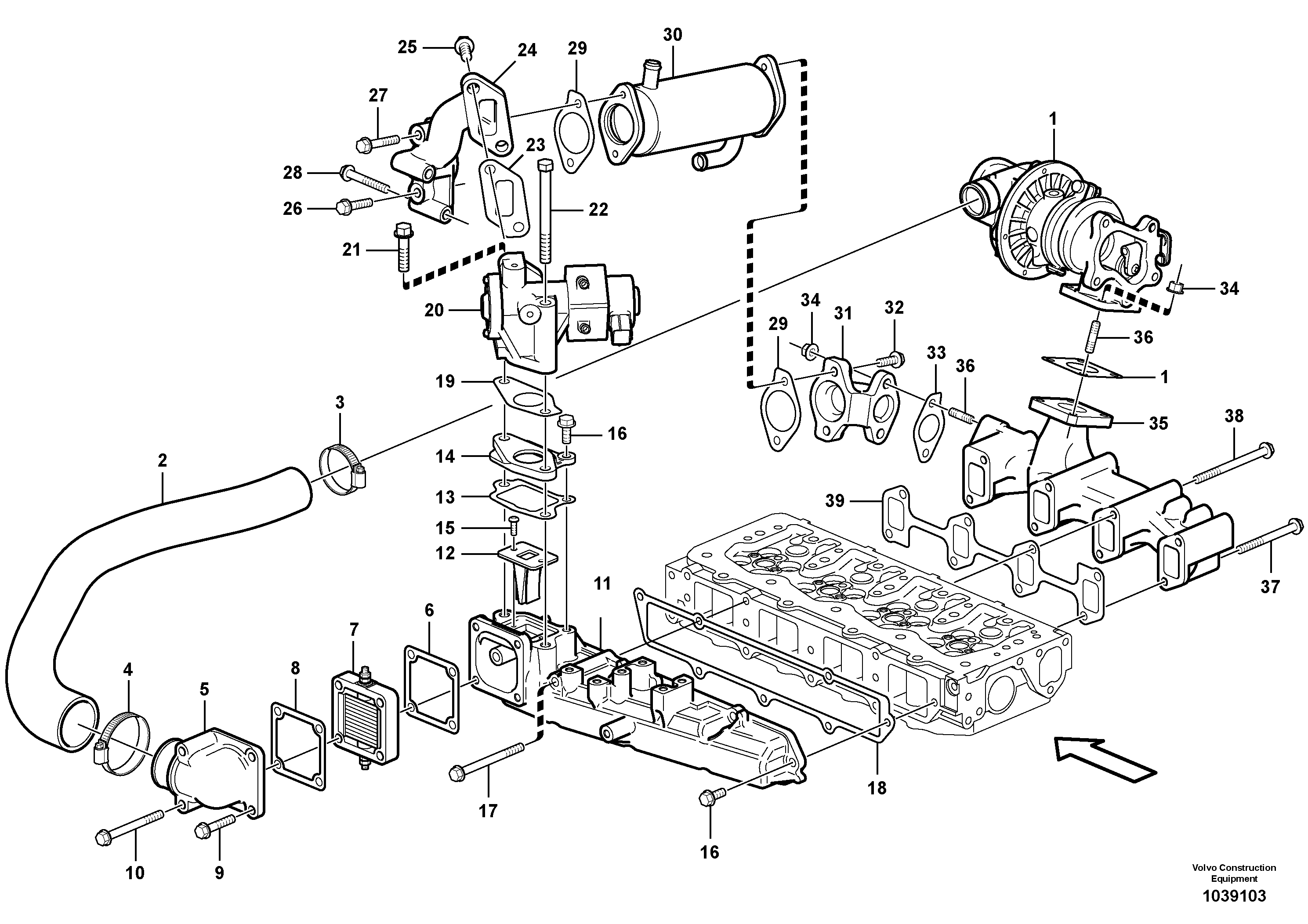 Exh System Kit VOE15103018 VOLVO