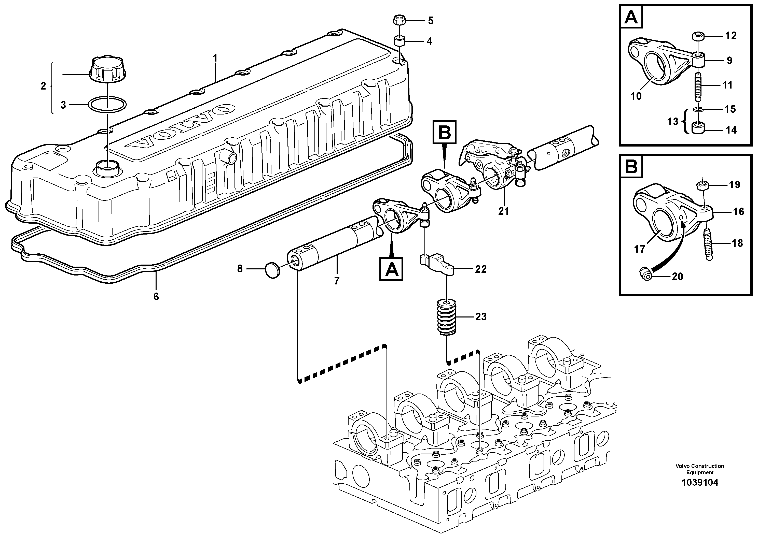 Spacer Bushing VOE21054152 VOLVO