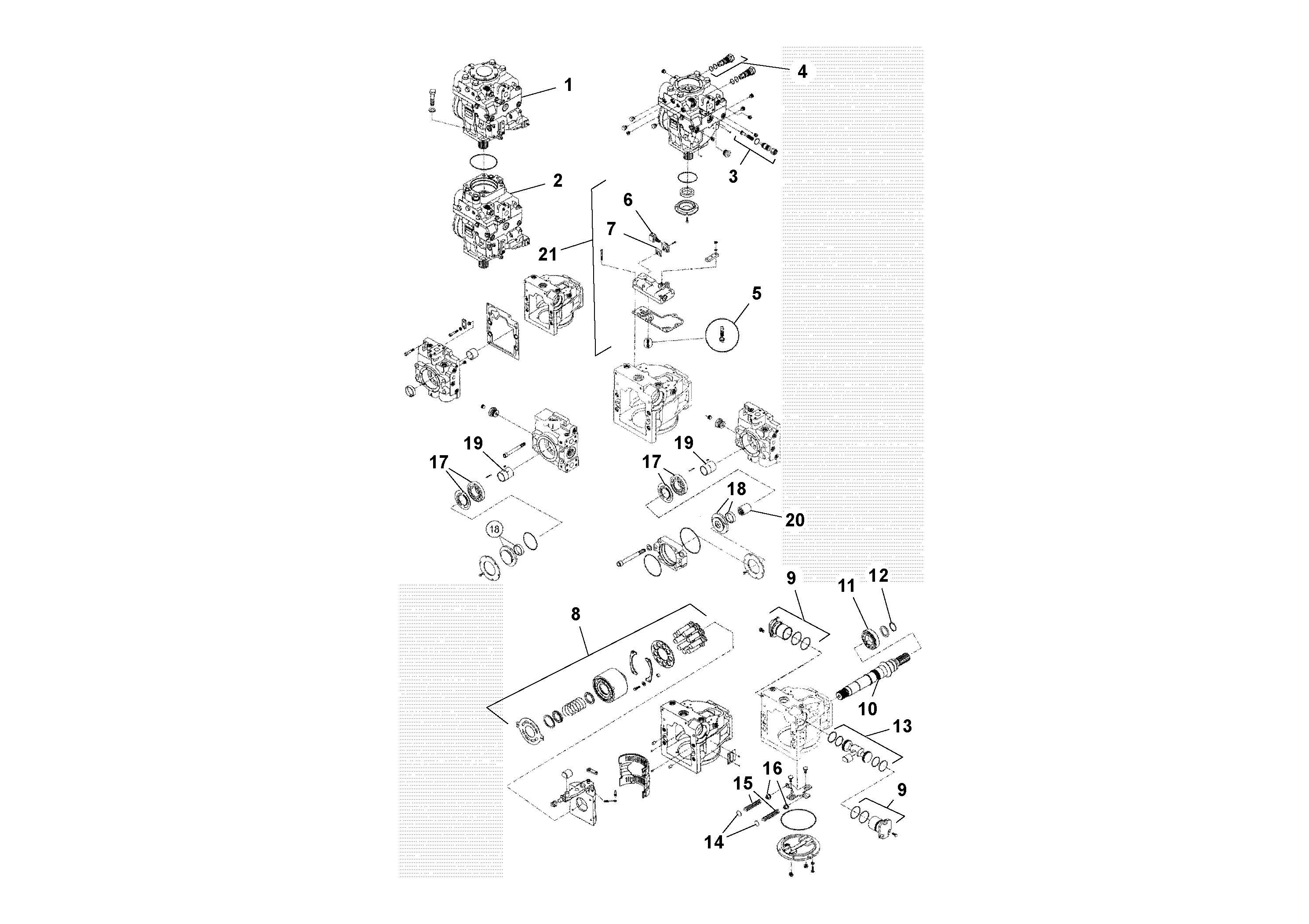 Piston pump RM13792841 VOLVO