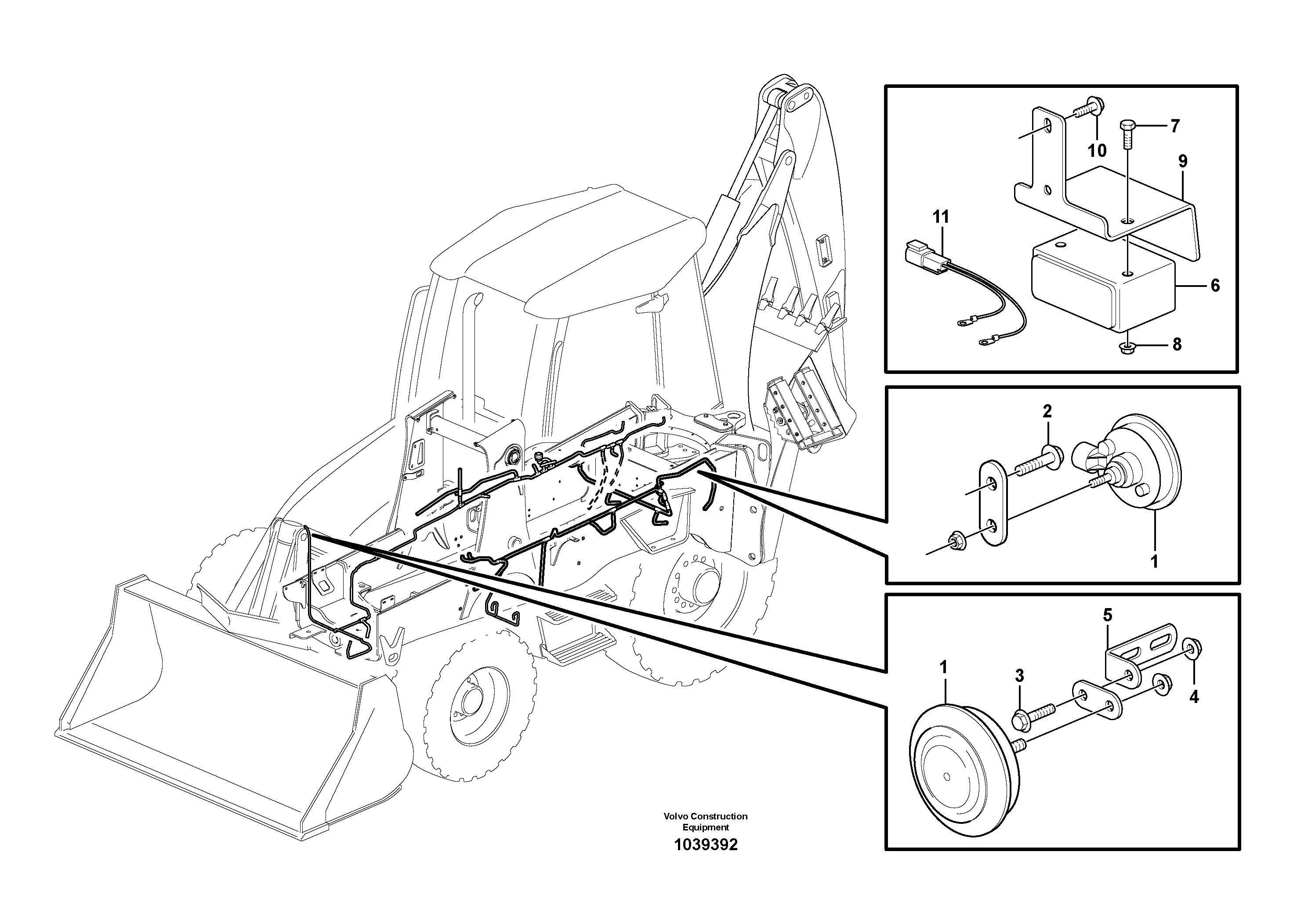 Seat frame VOE16200821 VOLVO