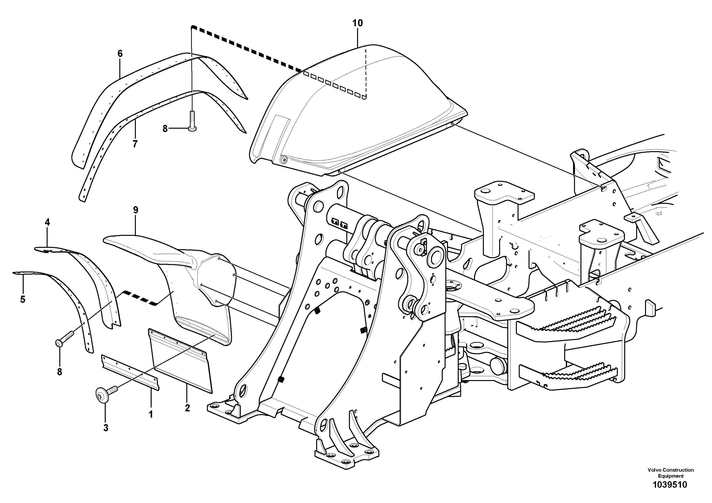 Boom Lower Part VOE11308735 VOLVO