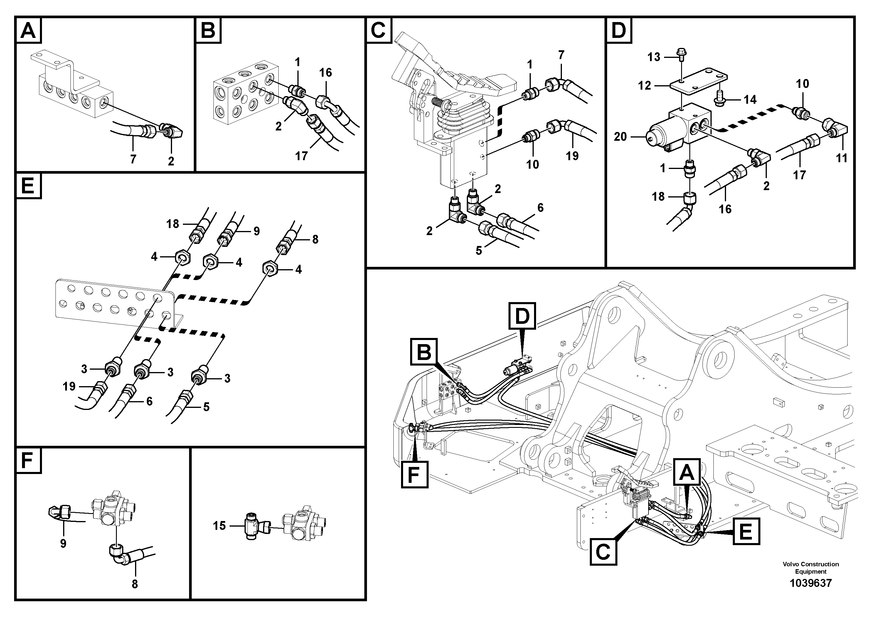 Seat frame VOE14564810 VOLVO