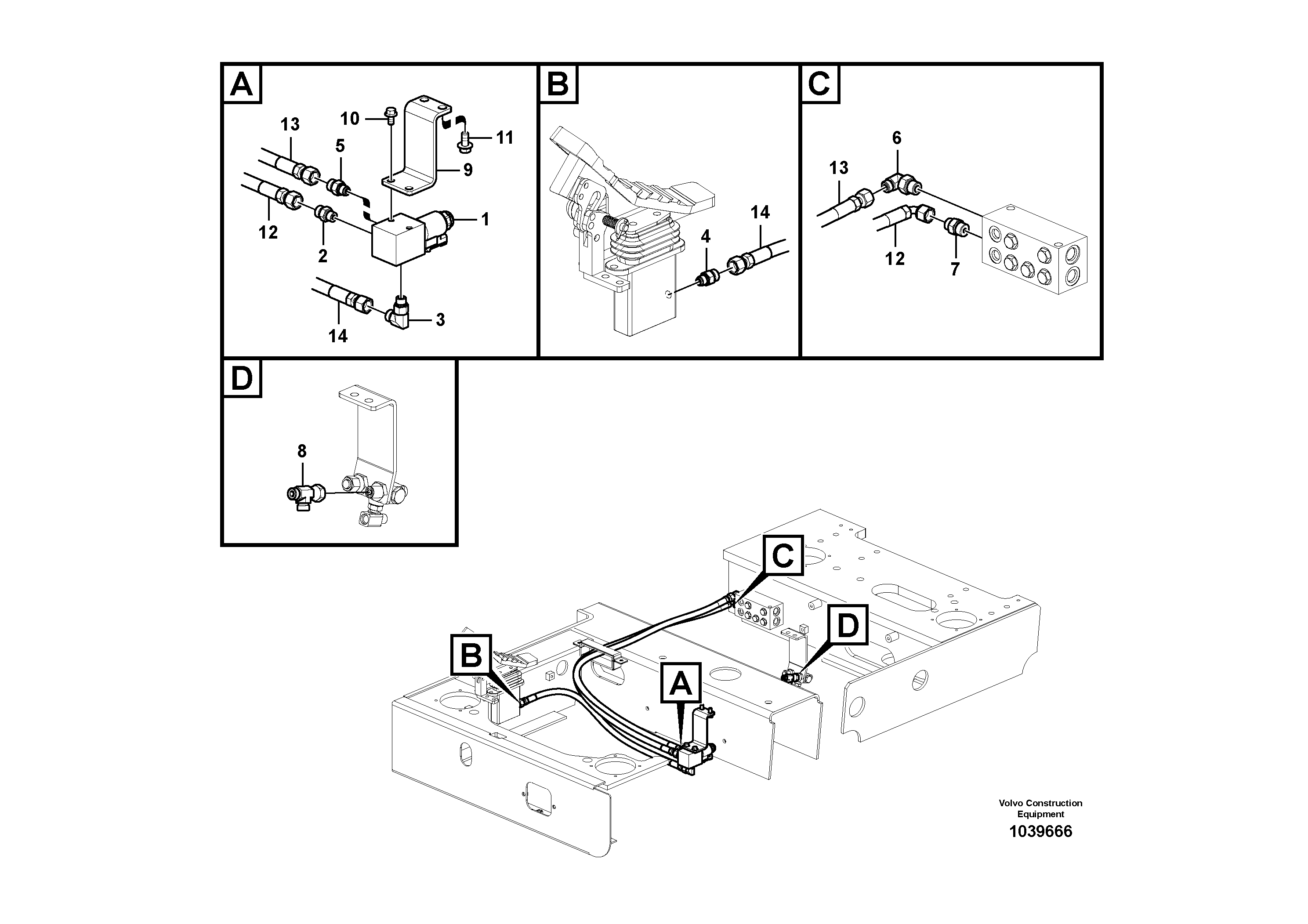 Bracket VOE14587471 VOLVO