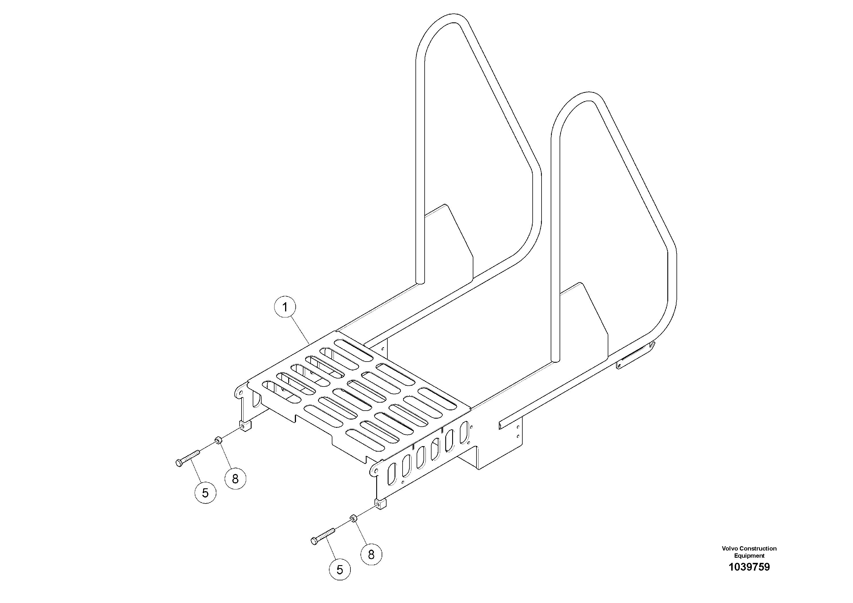 Mounting rail RM96722152 VOLVO