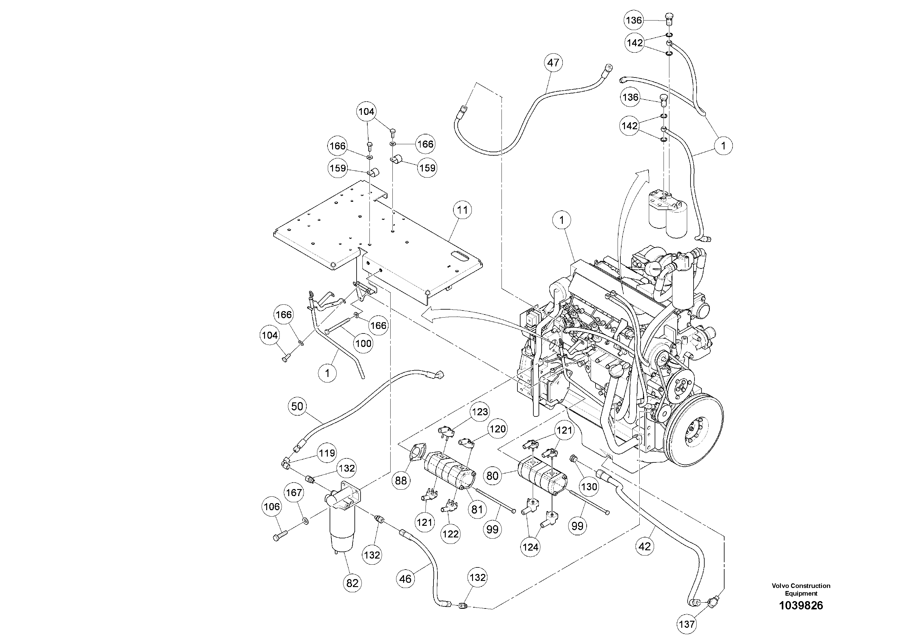 Fuel pipes, RM13905740 VOLVO