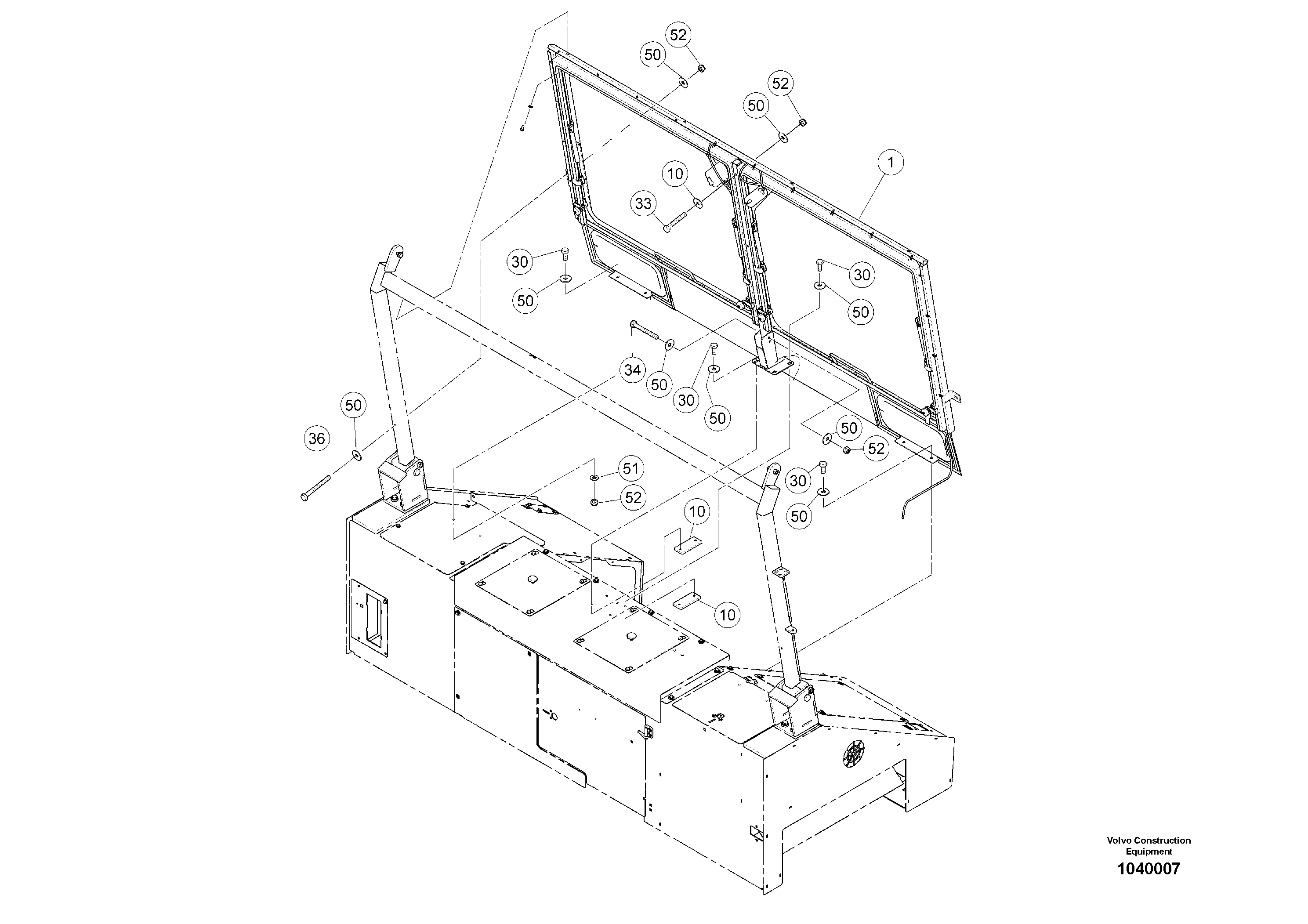 Mounting rail RM96713235 VOLVO