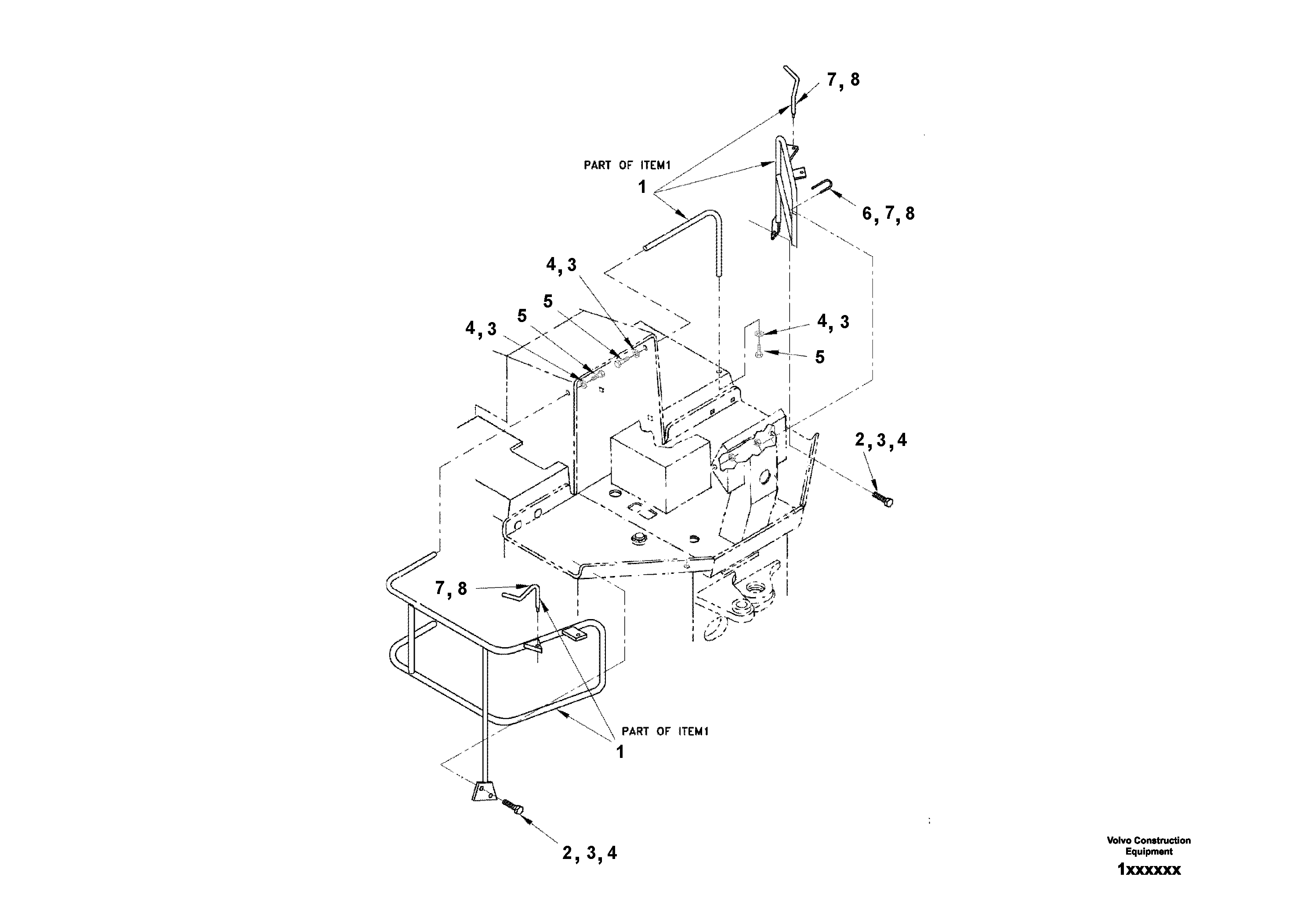 Mounting rail RM94037538 VOLVO