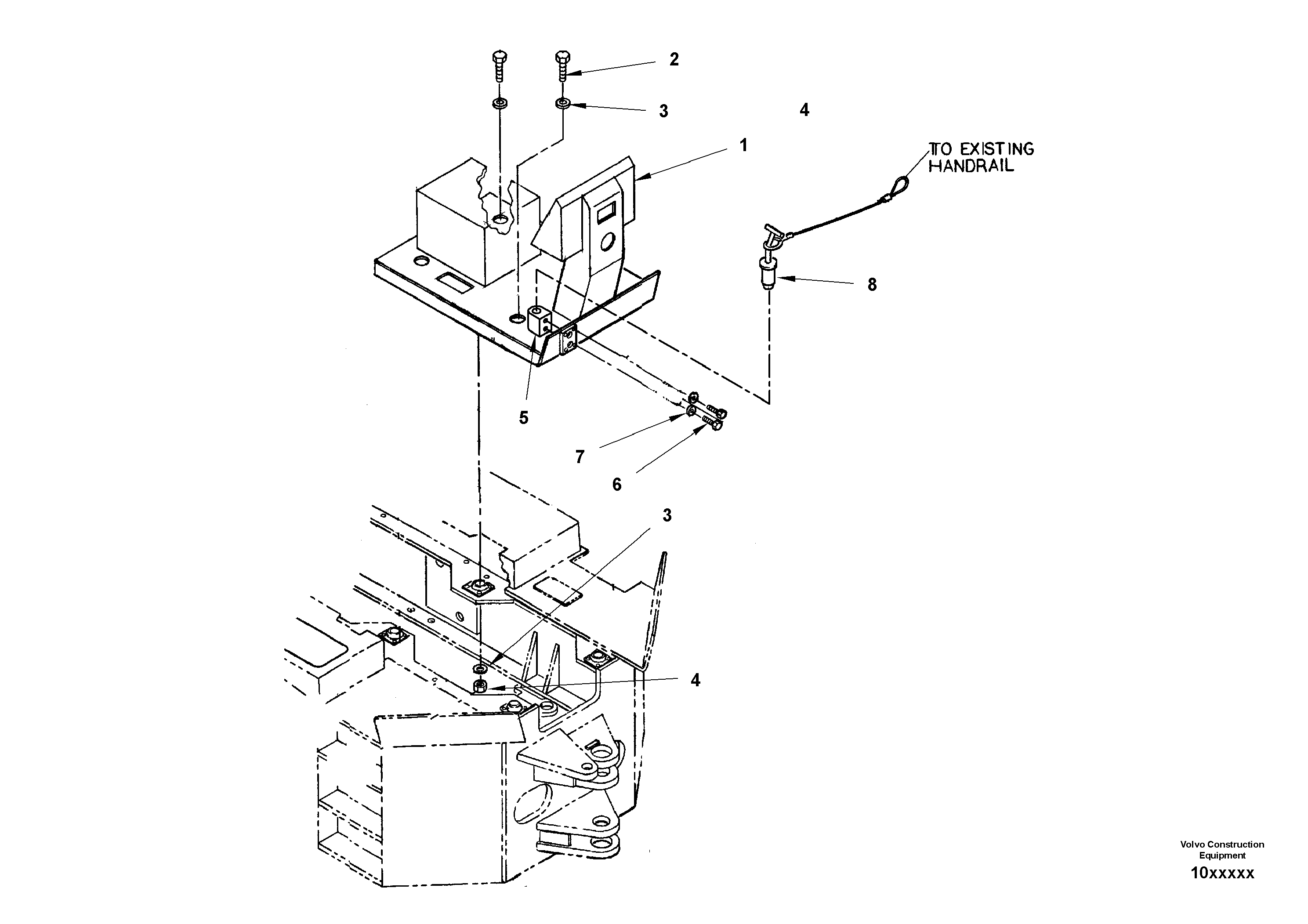 Mounting rail RM94037447 VOLVO