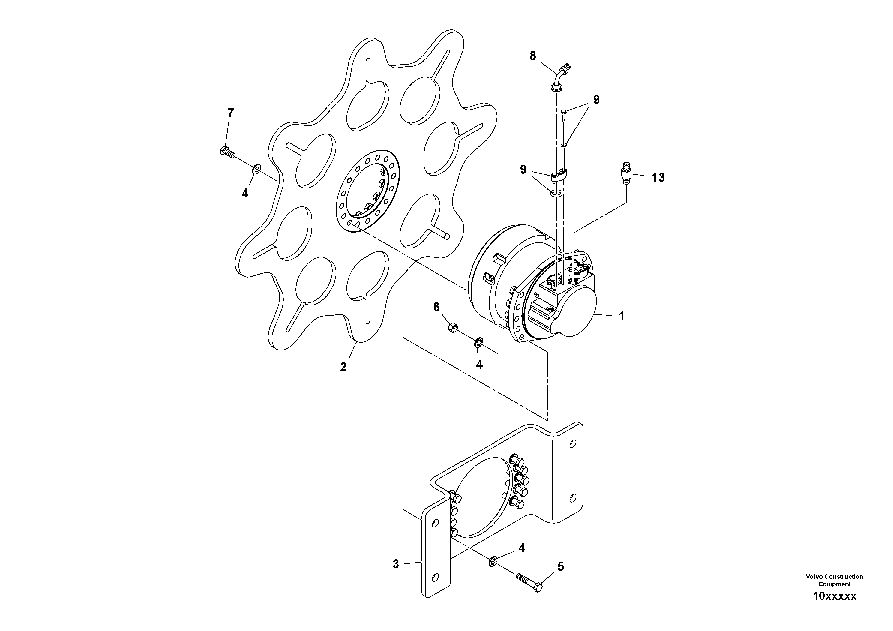 Mounting rail RM96734066 VOLVO