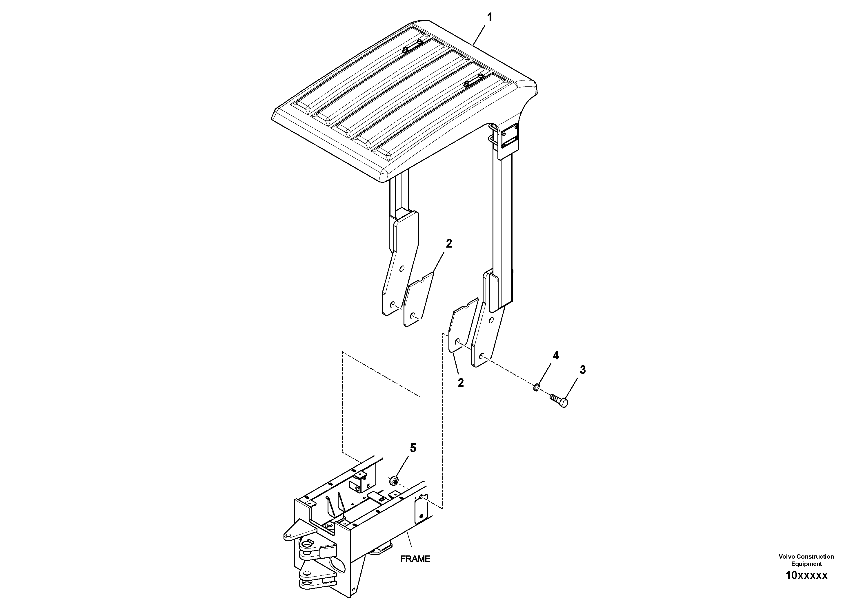 Mounting rail RM96714084 VOLVO