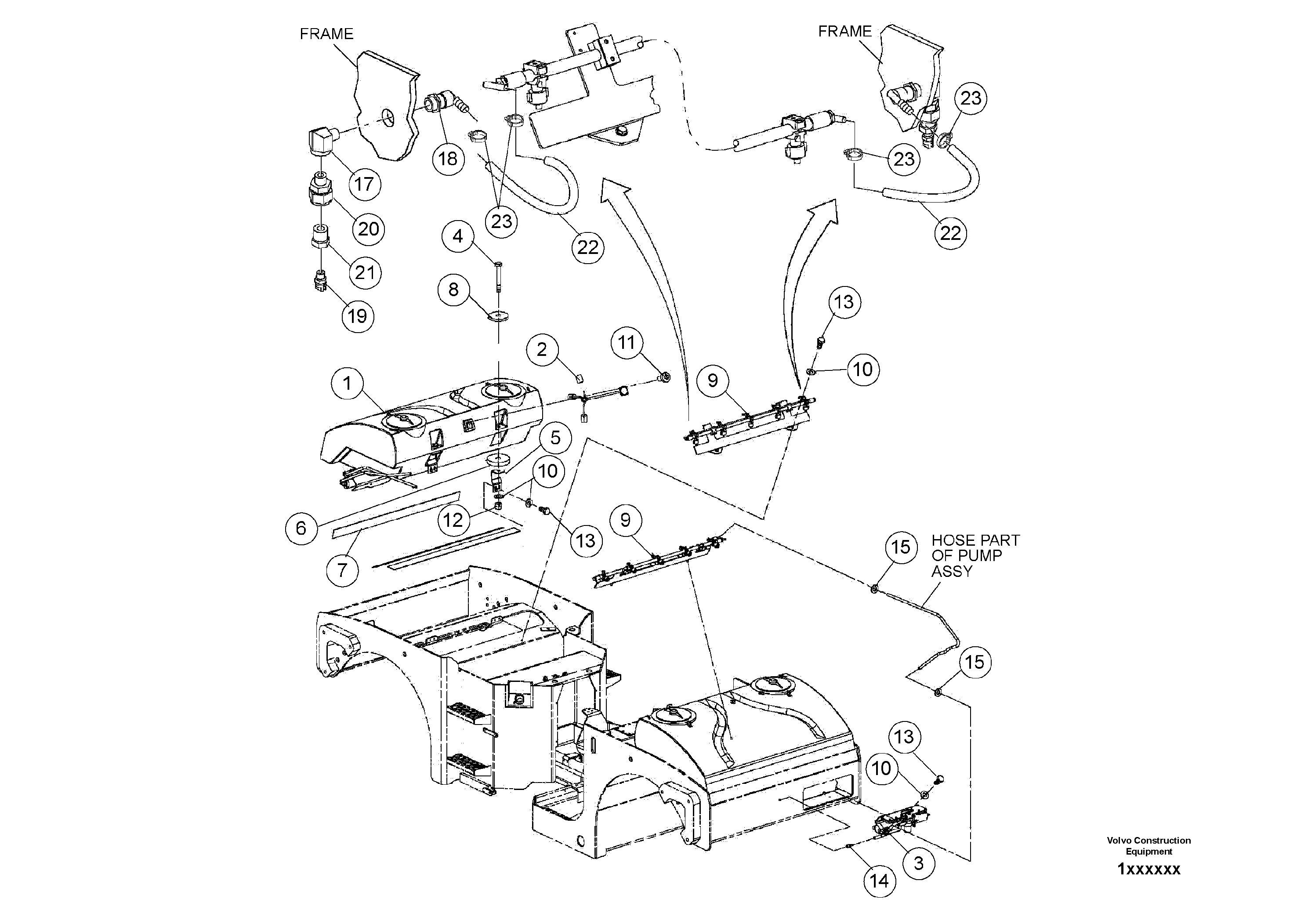 Mounting rail RM96704465 VOLVO