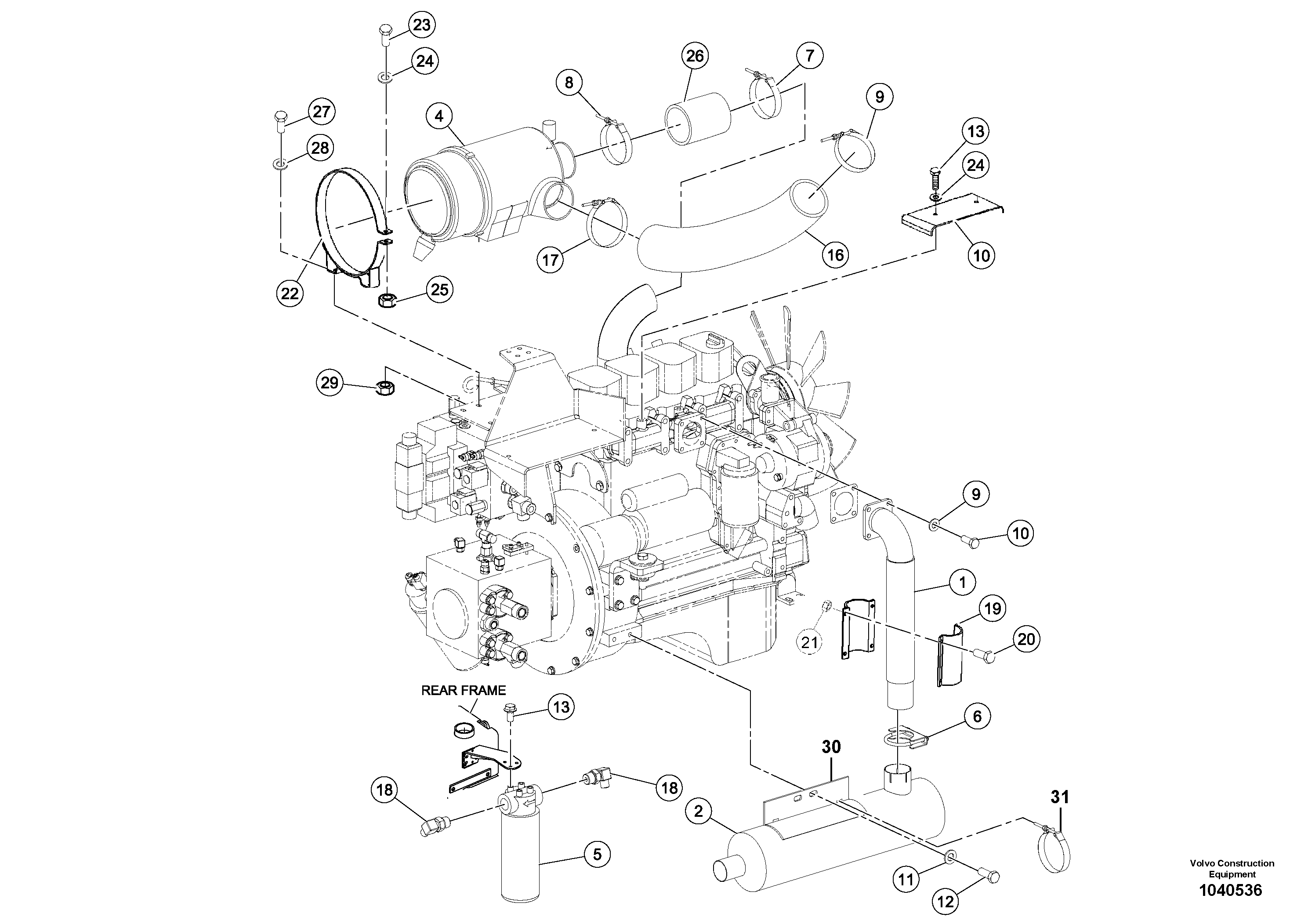 Seat frame RM46704151 VOLVO