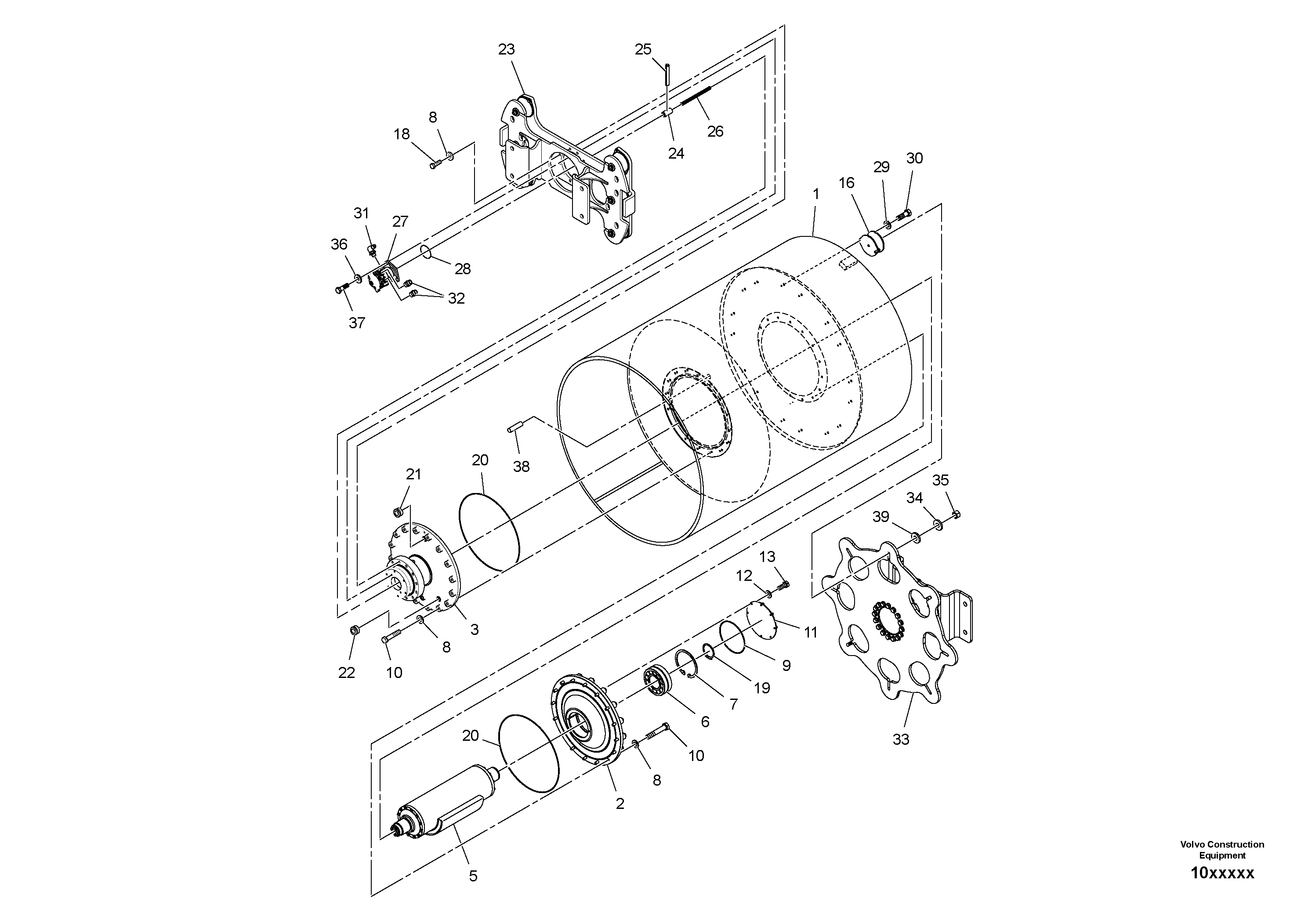 Balancer gasket RM13419023 VOLVO