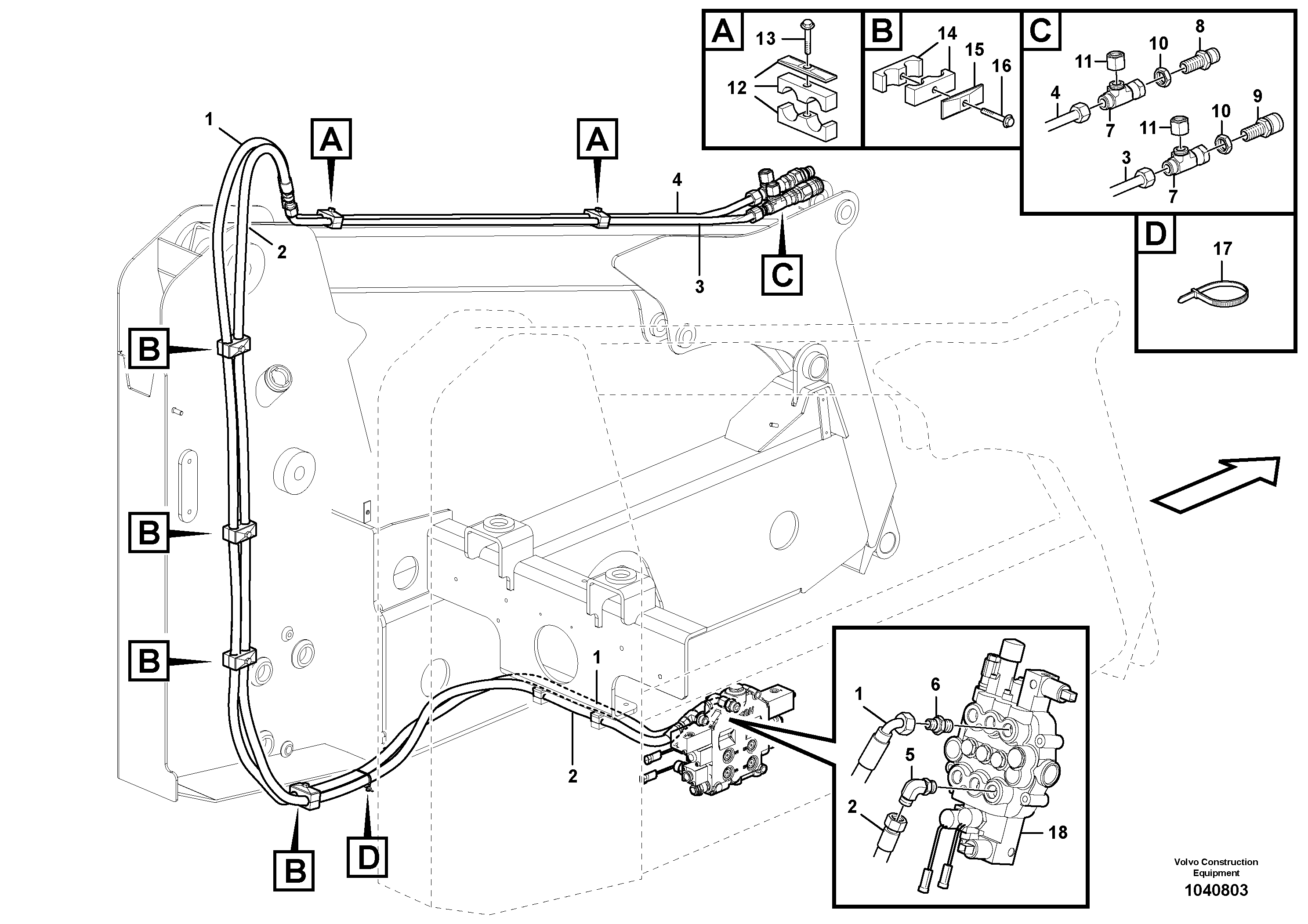 Timing gear casing VOE15633467 VOLVO