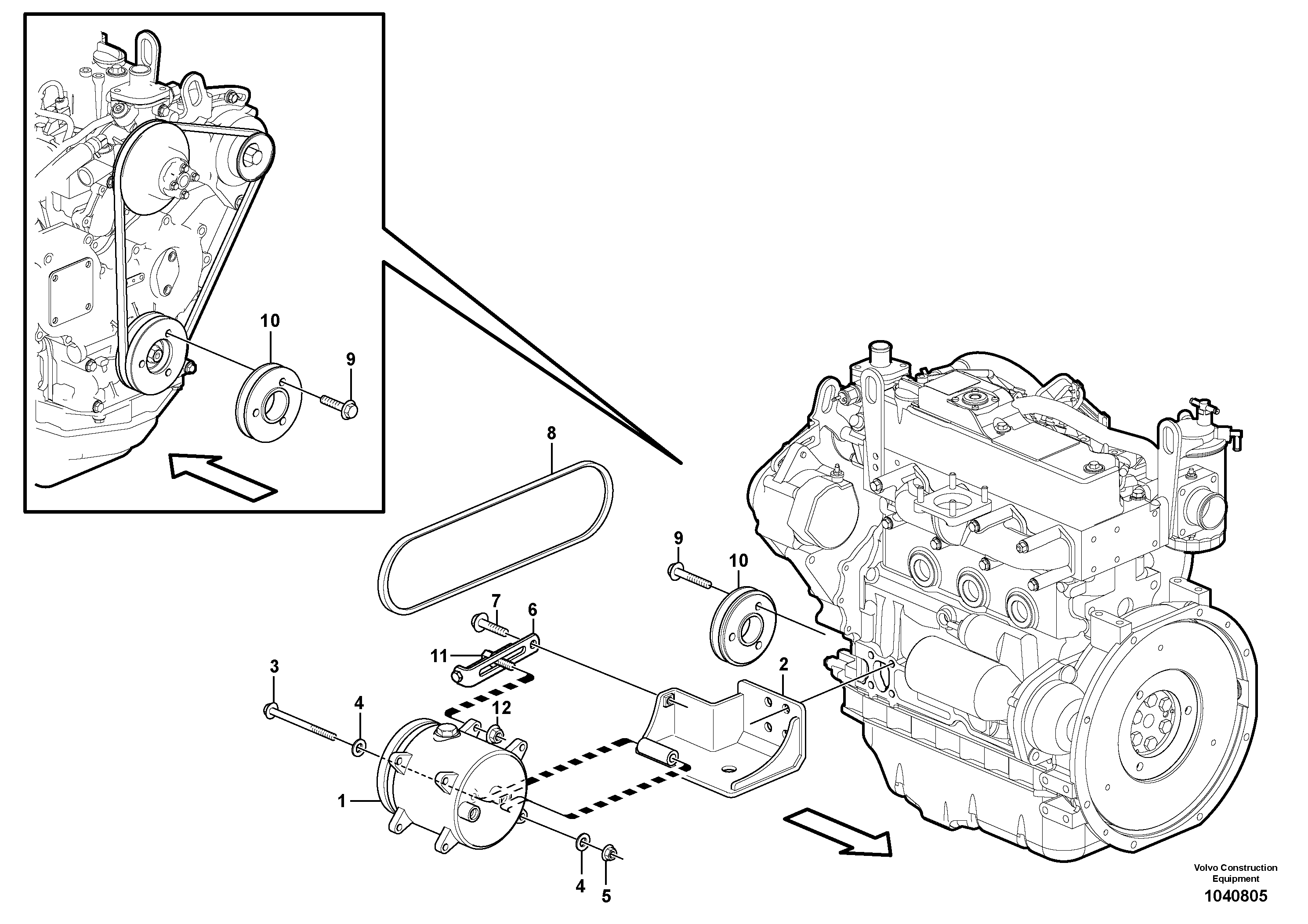 Seat frame VOE15633673 VOLVO