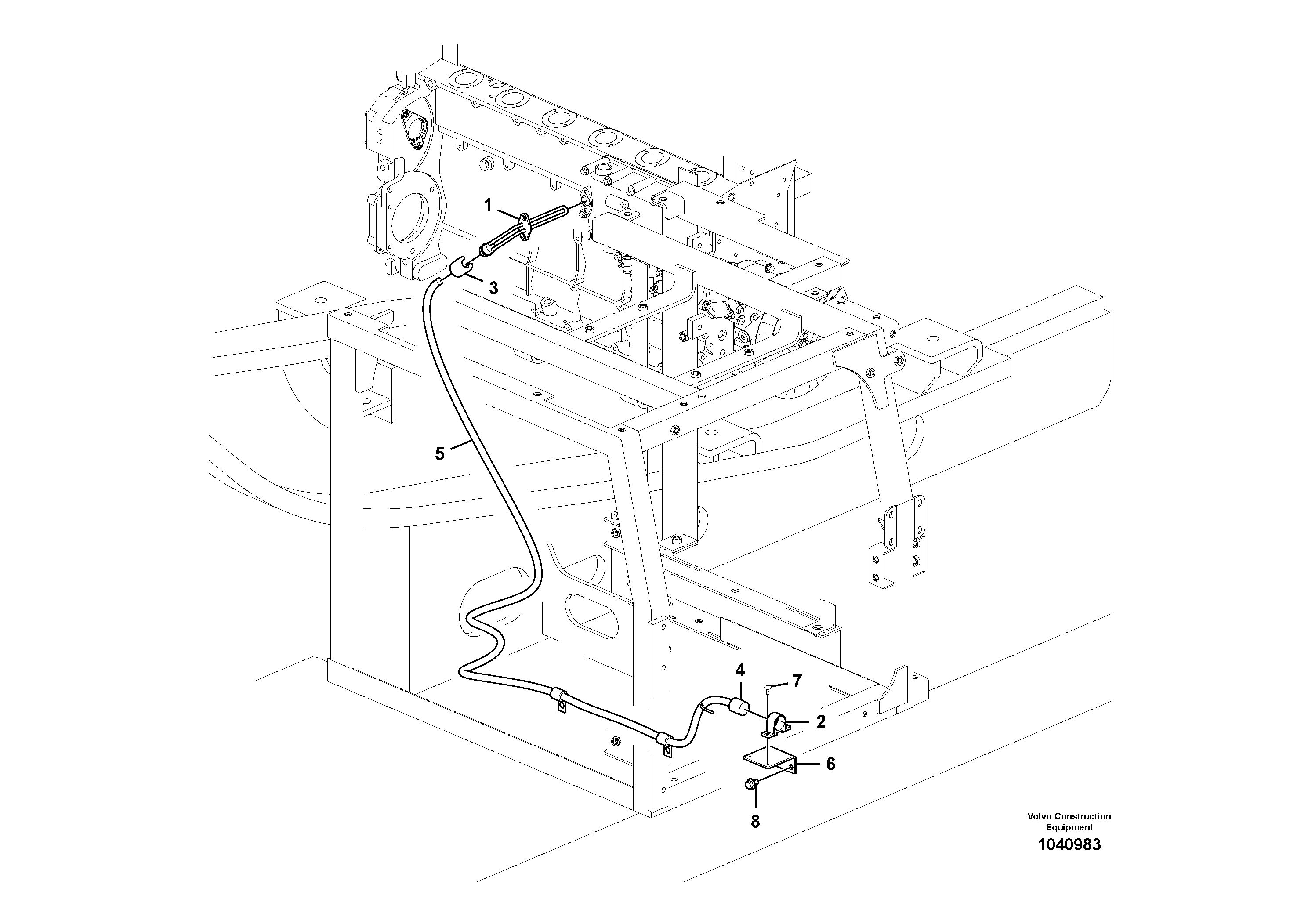 Seat frame VOE14585167 VOLVO