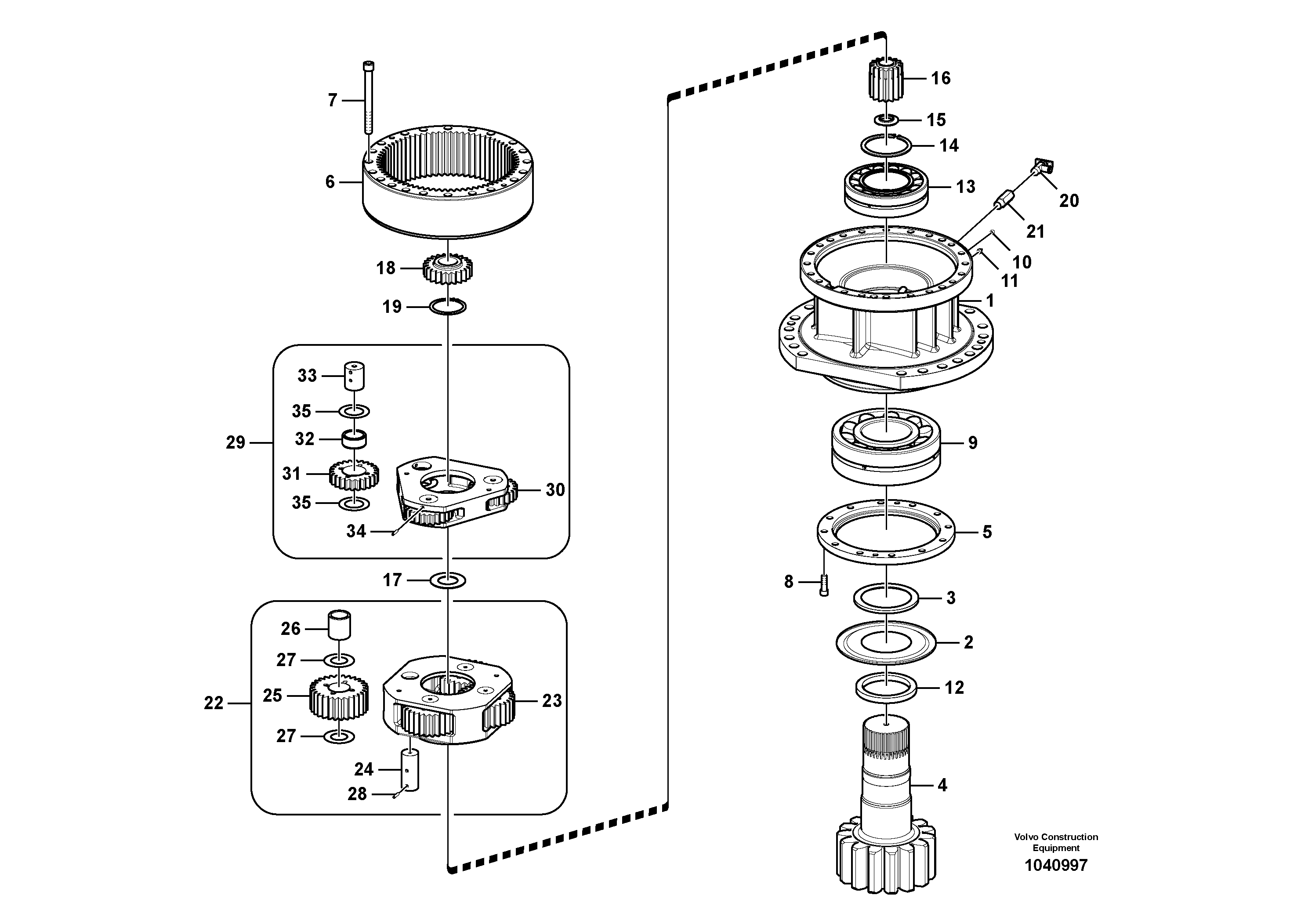 Swg Lk Cylinder VOE14547277 VOLVO