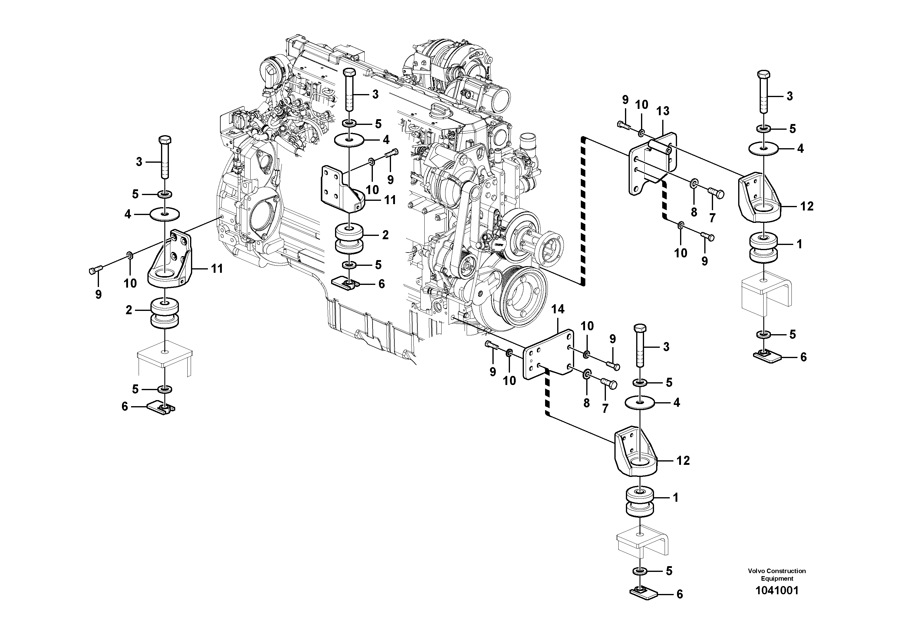 Seat frame VOE14598259 VOLVO