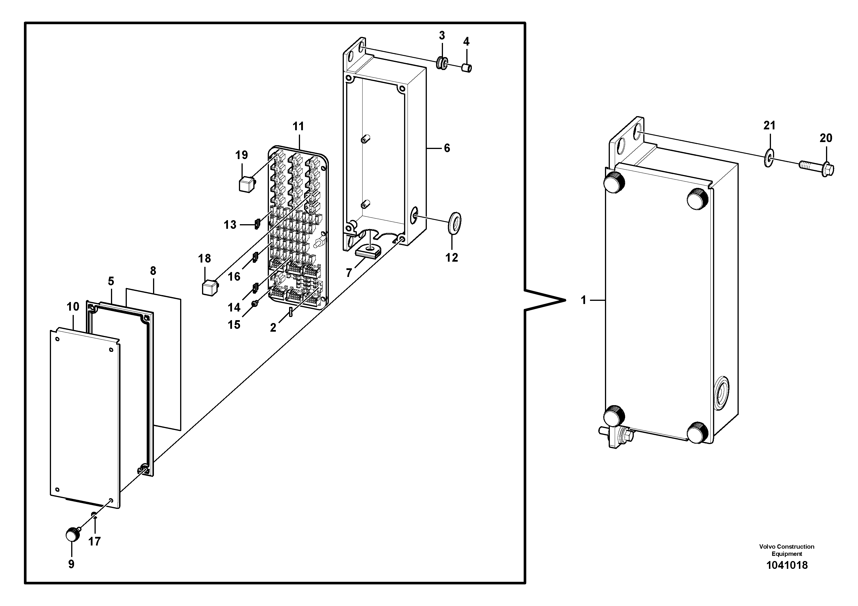 Fuse box VOE14553987 VOLVO