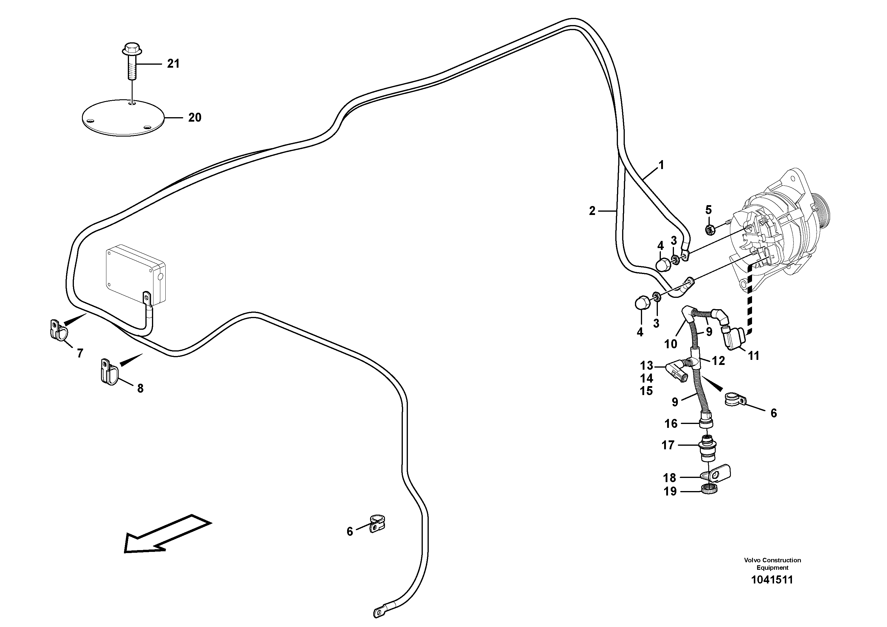 Radio Support VOE16251801 VOLVO