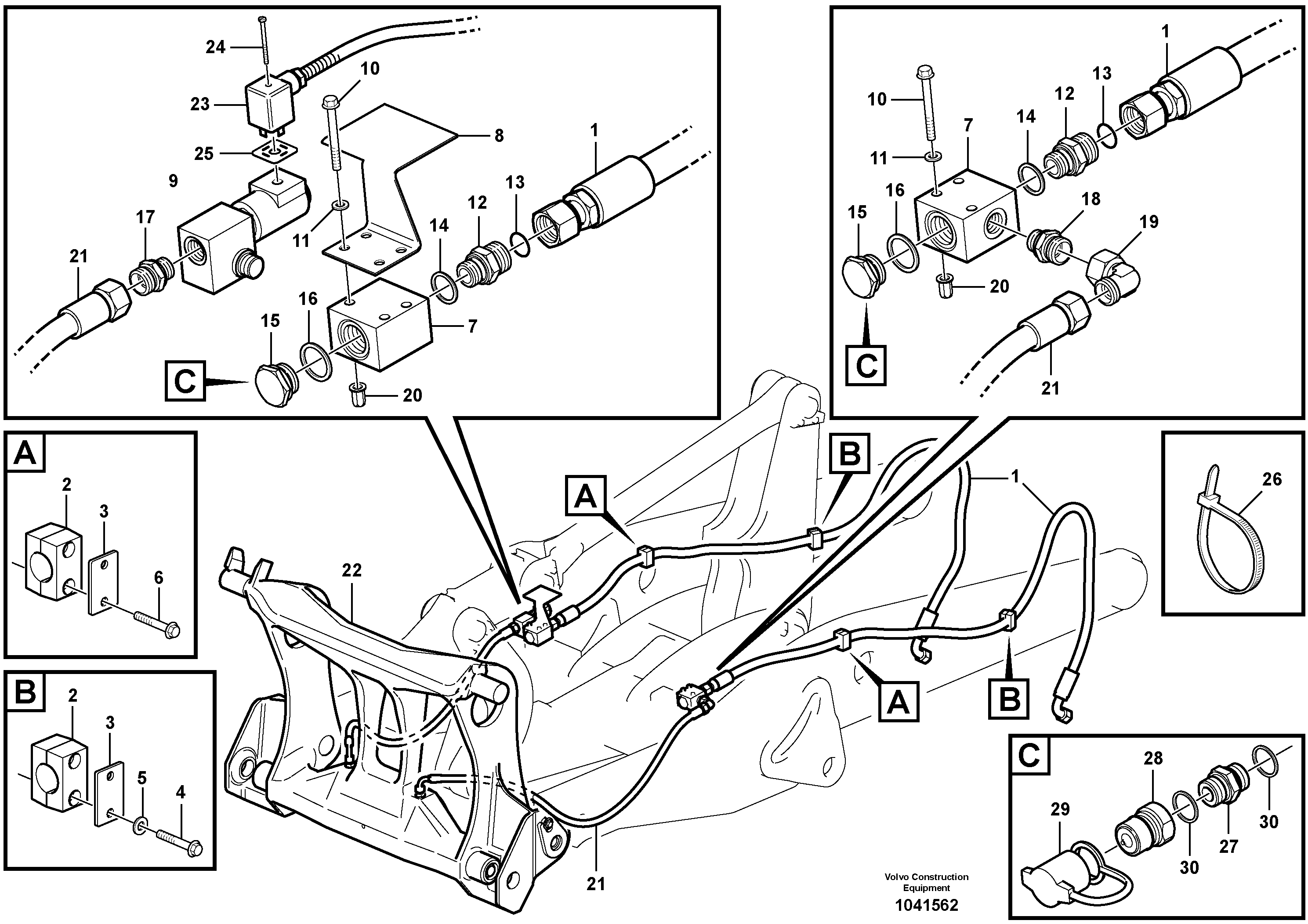 Timing gear casing VOE15205041 VOLVO