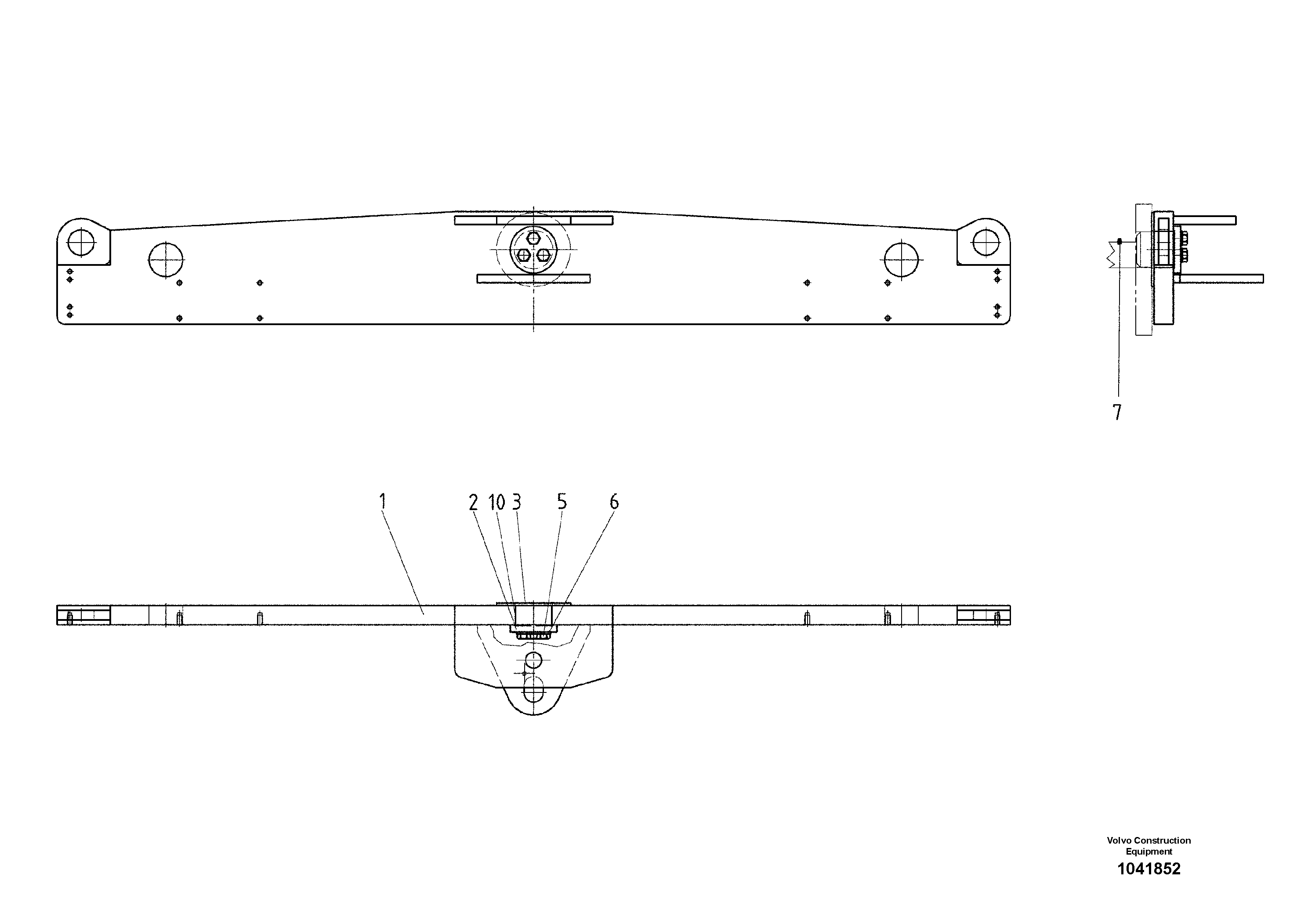 Mounting rail RM96722475 VOLVO