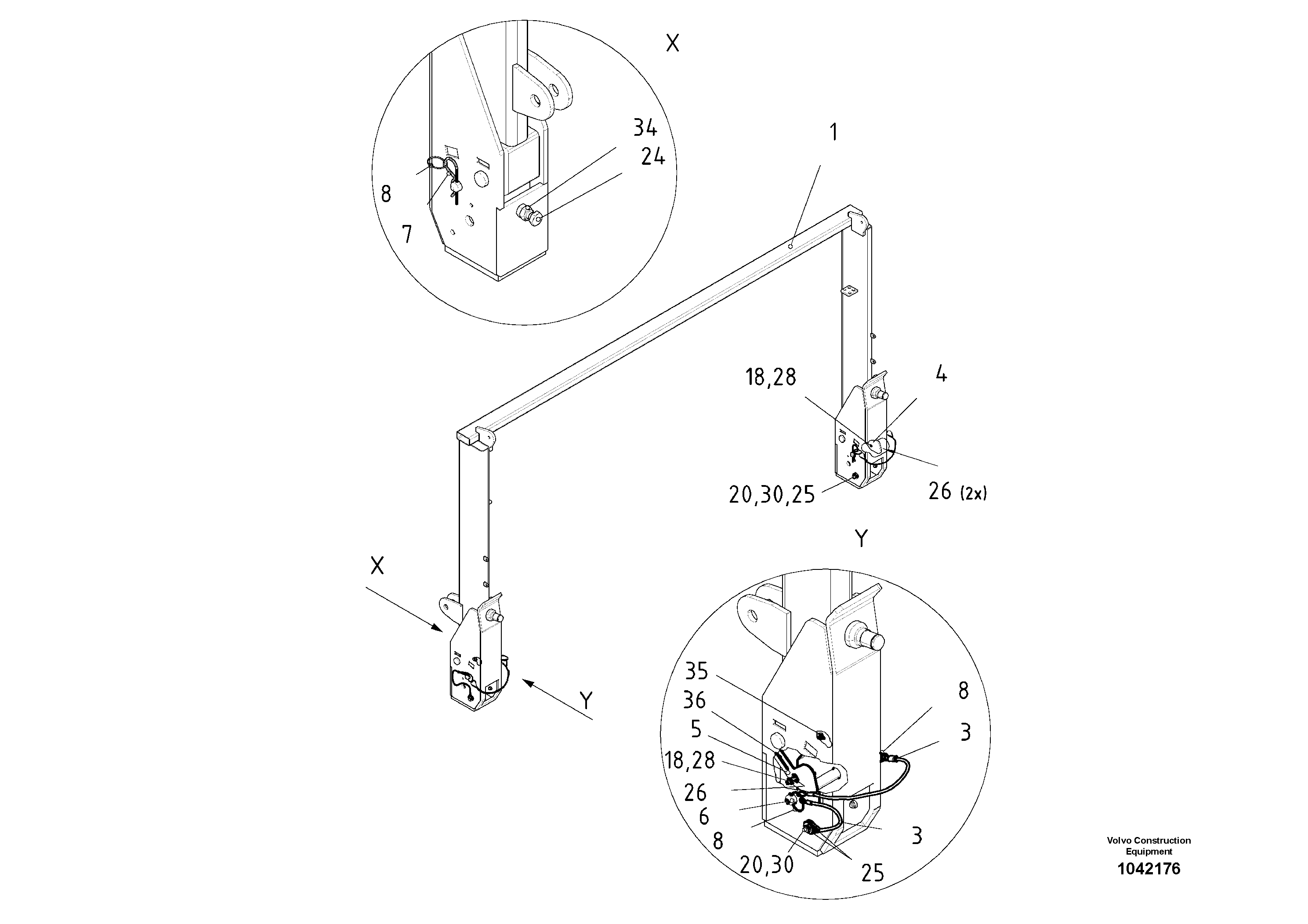 Опора крыши RM80664899 VOLVO