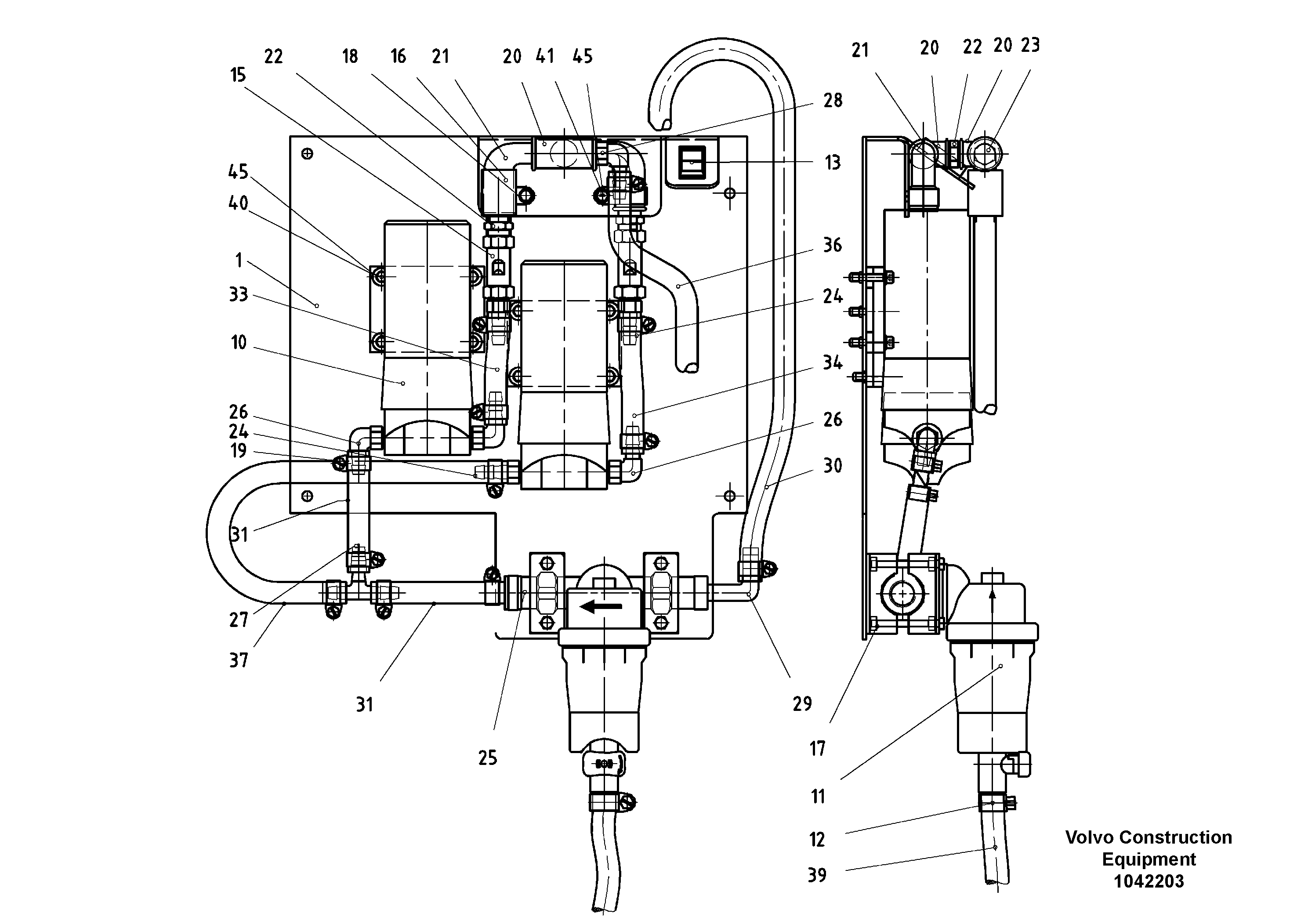 Fuel pipes, RM13923172 VOLVO