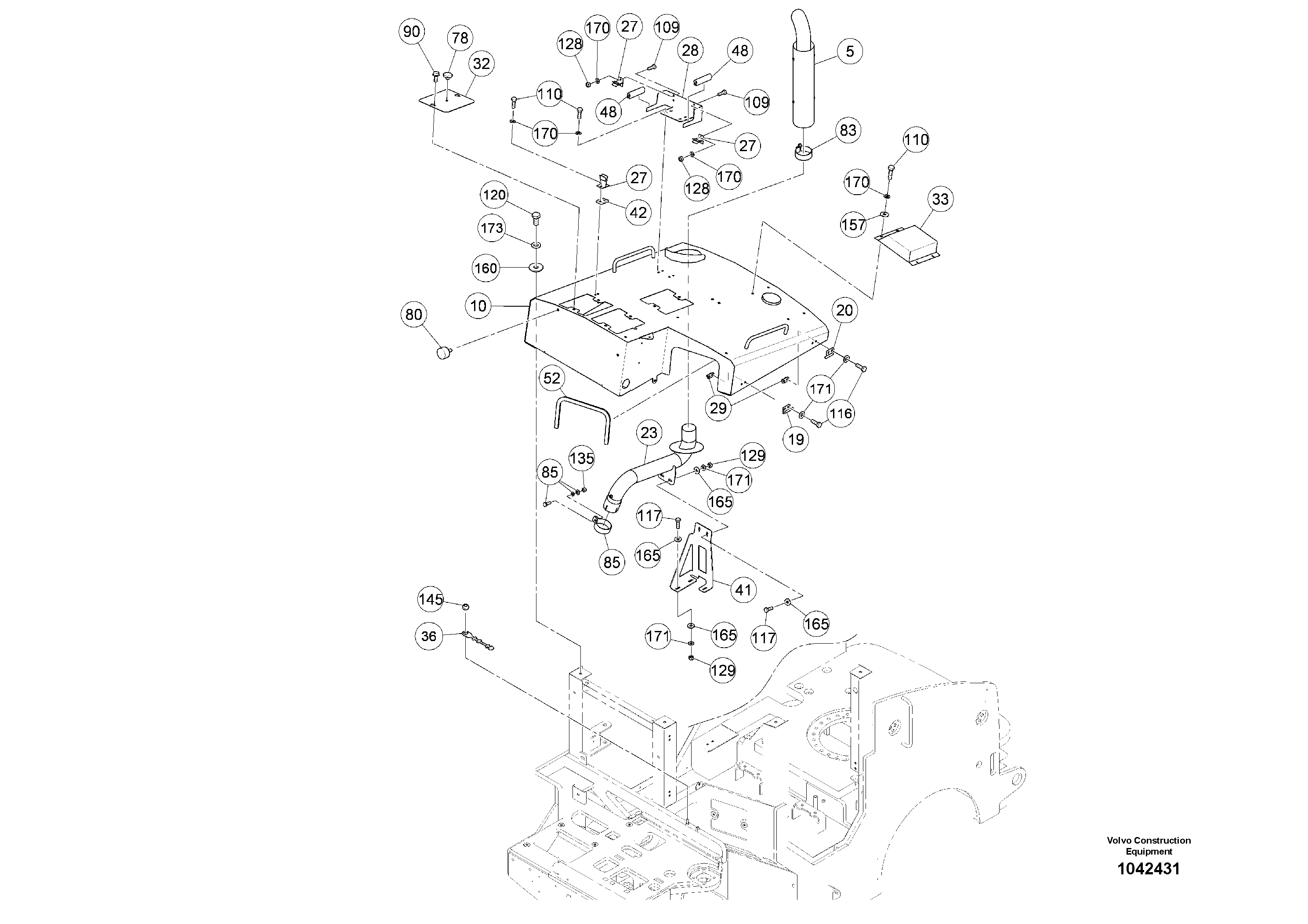 Seat frame RM80860356 VOLVO