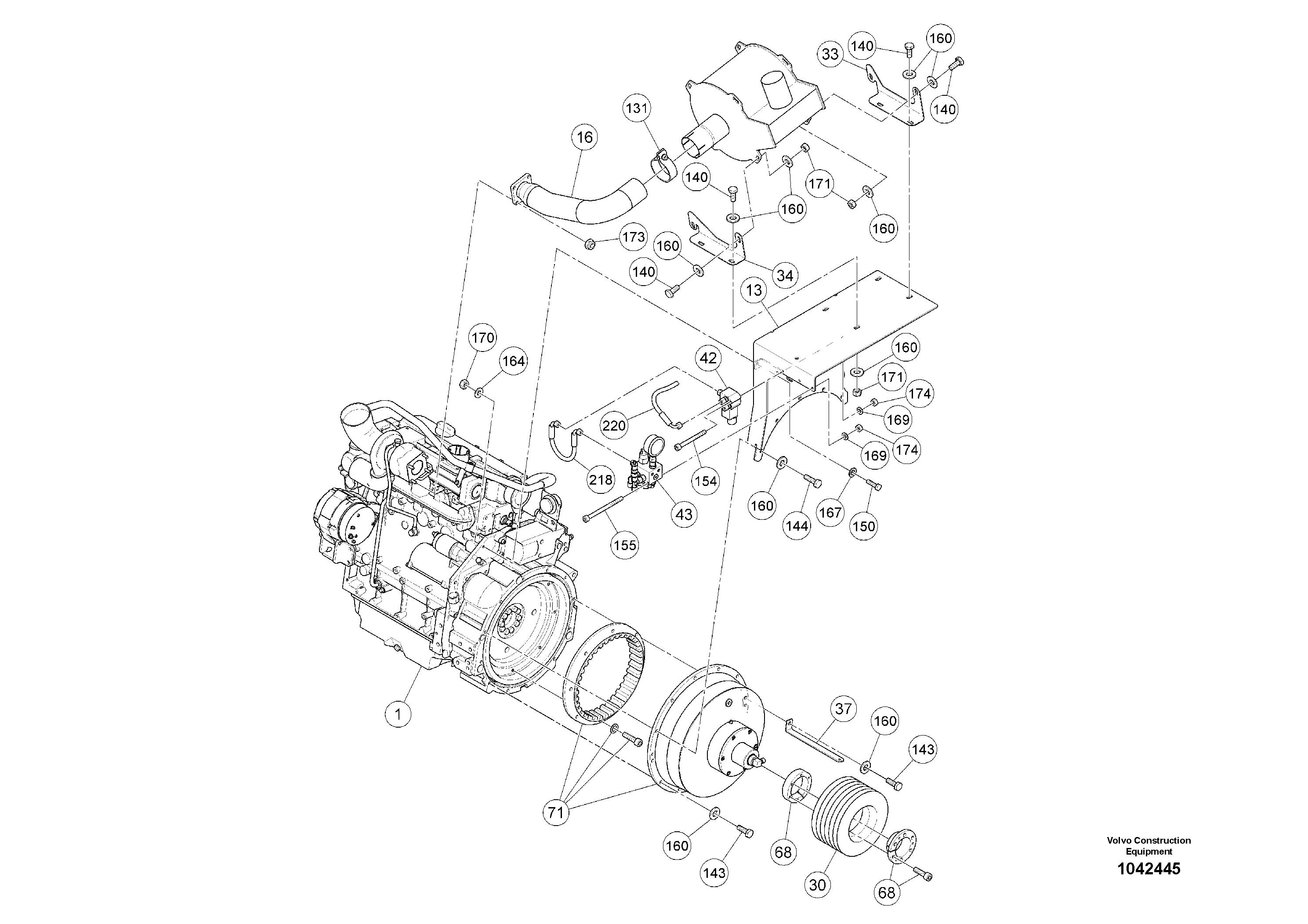 Mounting rail RM96753819 VOLVO