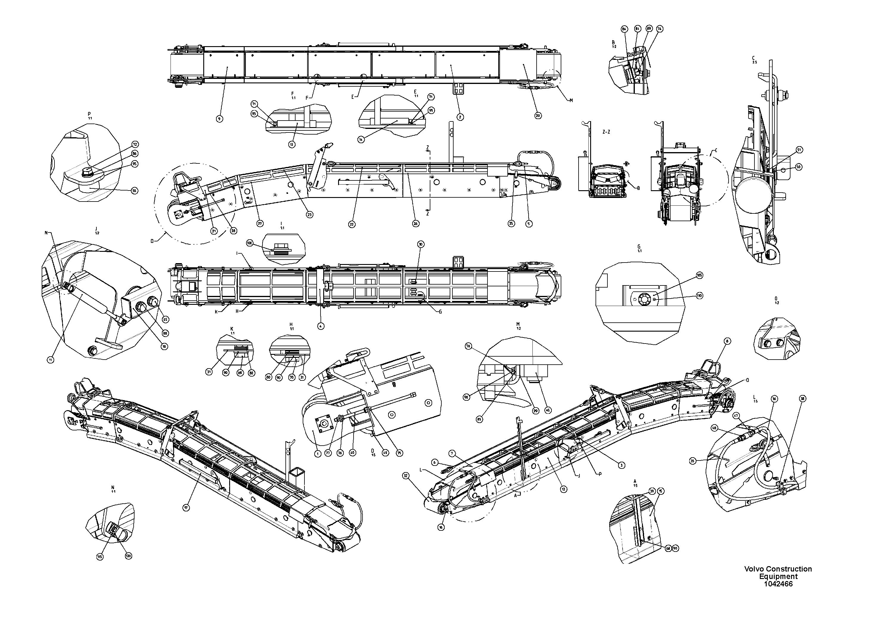 Five-way Union RM80842016 VOLVO