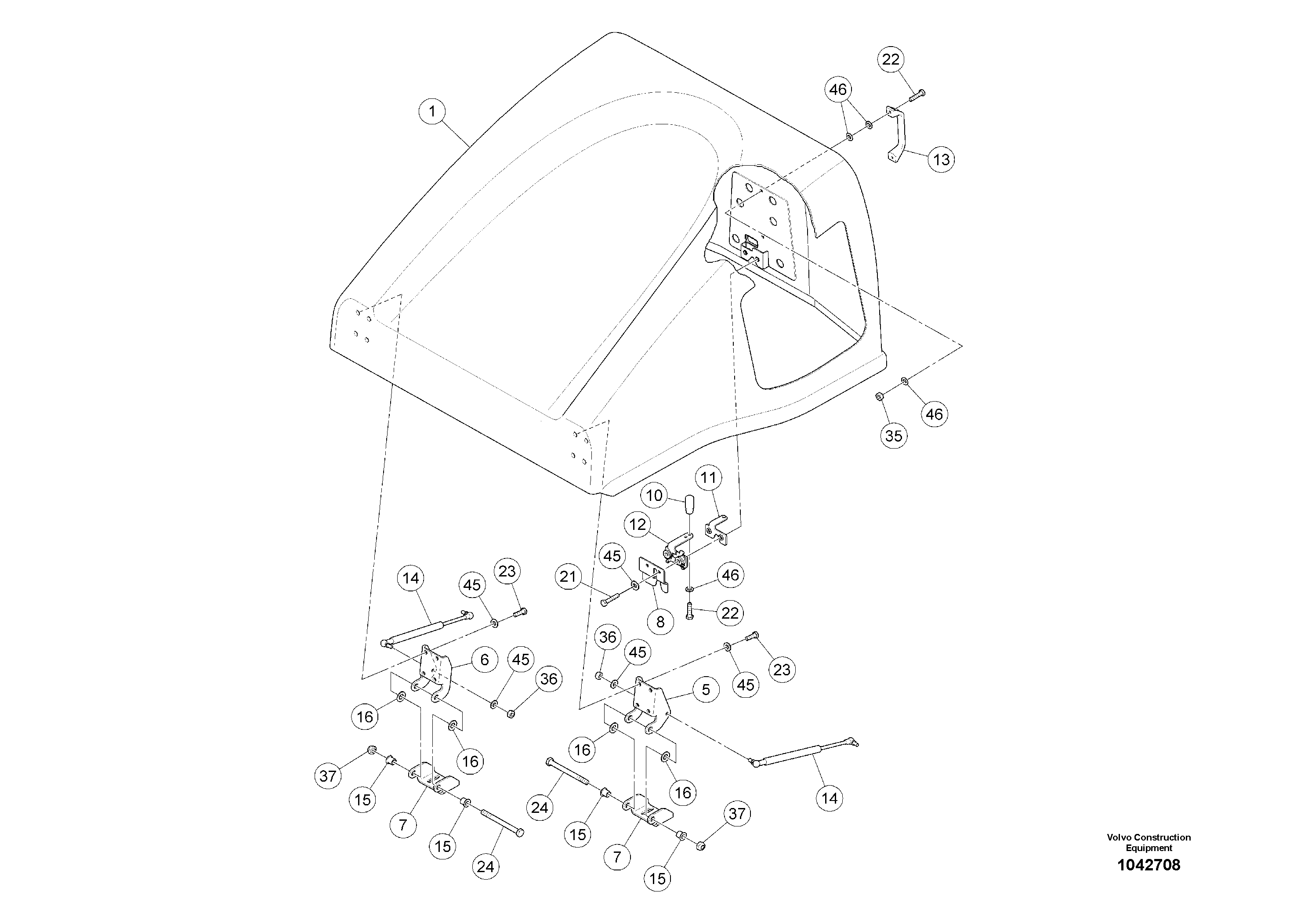 Seat frame RM80780596 VOLVO