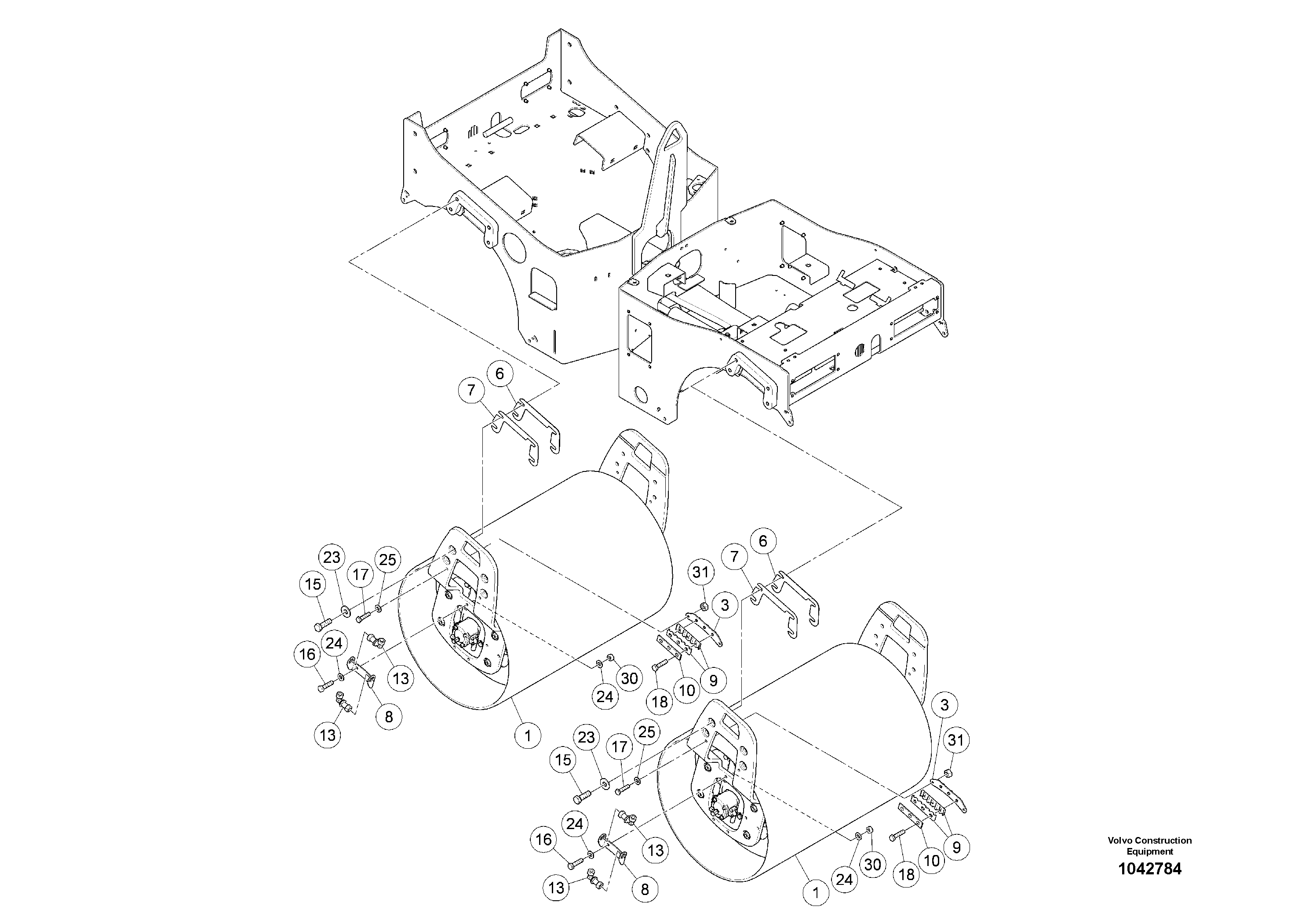 Balancer gasket RM80767320 VOLVO