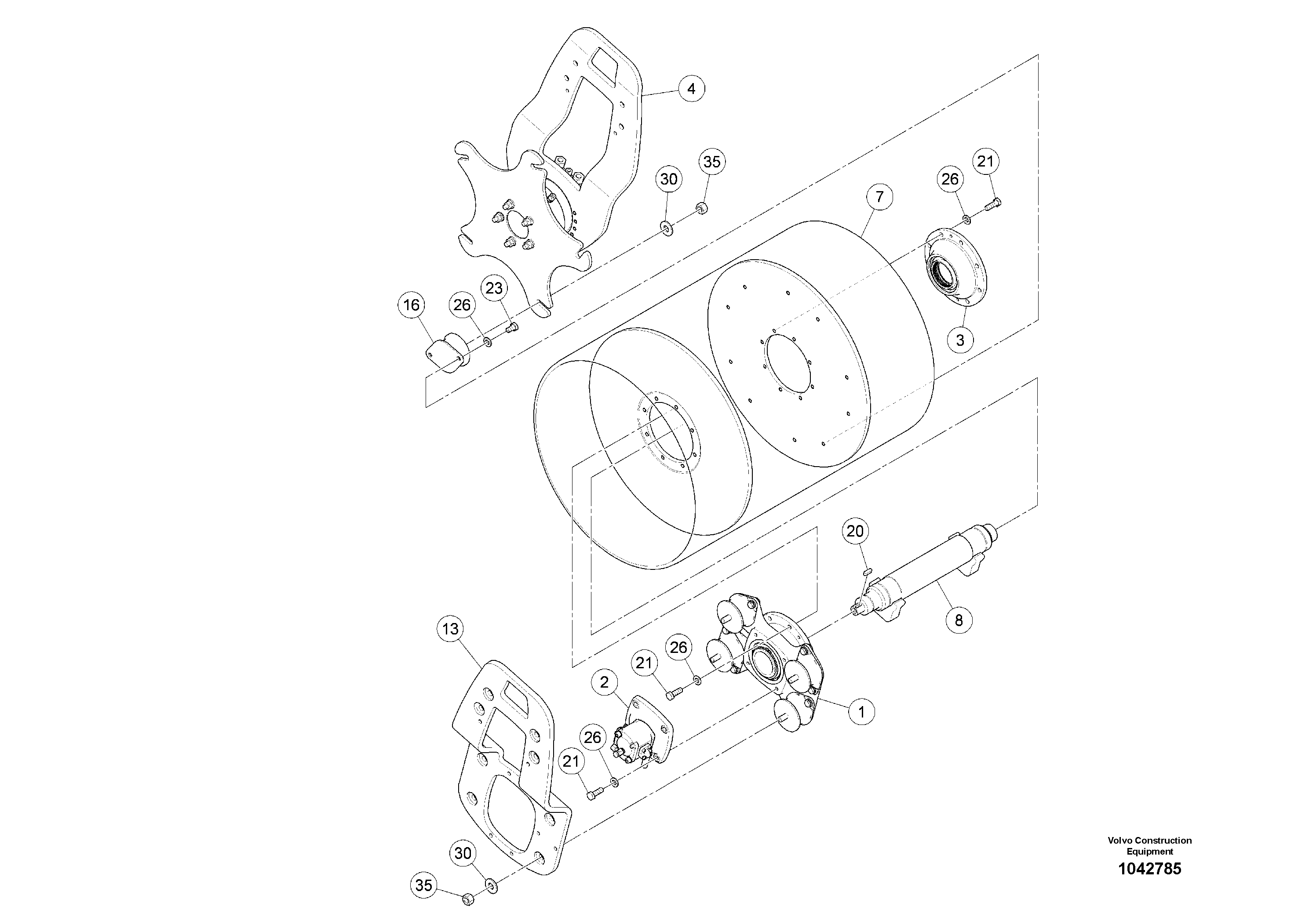 Balancer gasket RM80809312 VOLVO