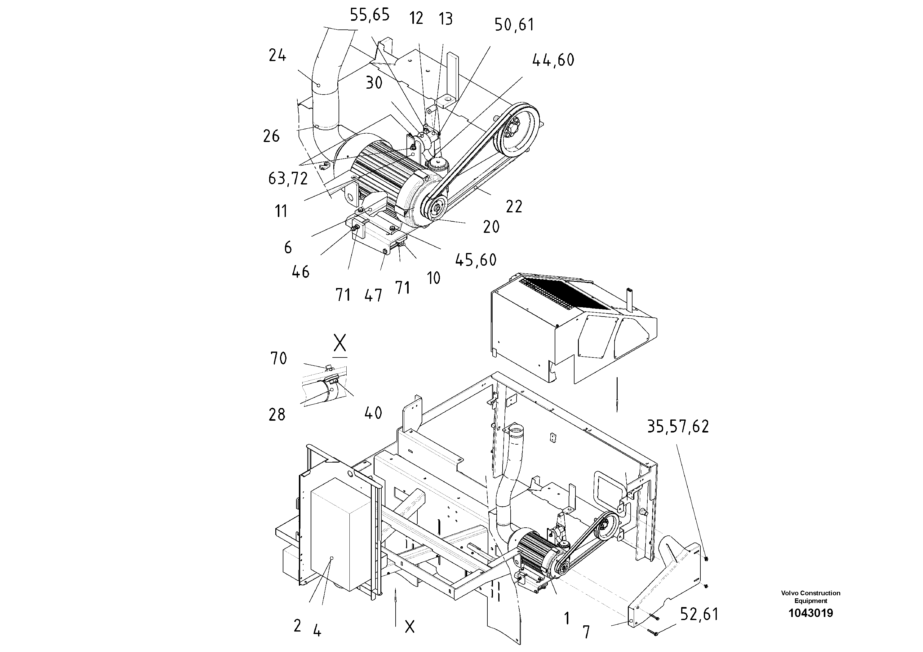 Seat frame RM80607351 VOLVO