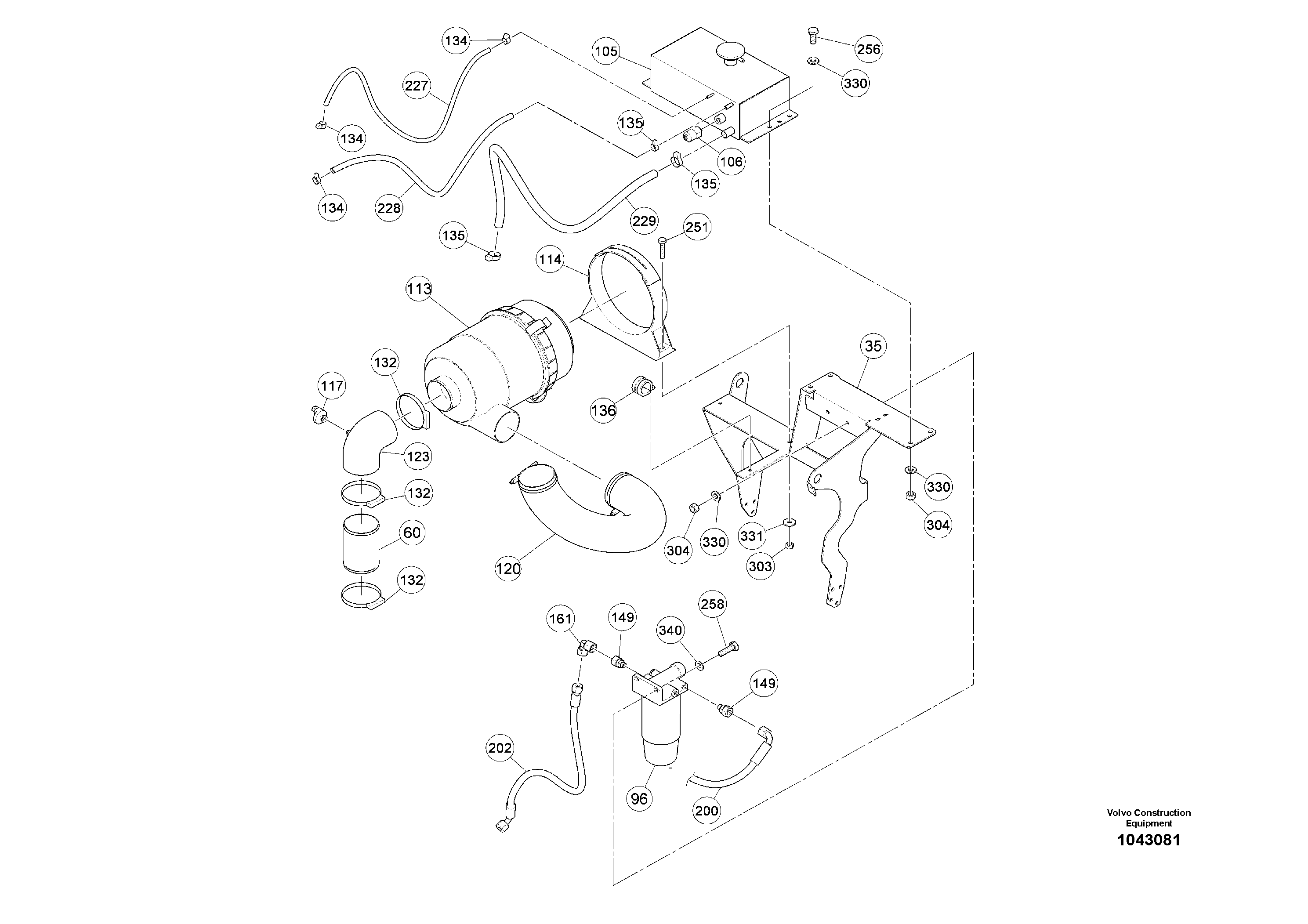 Timing gear casing RM80854060 VOLVO